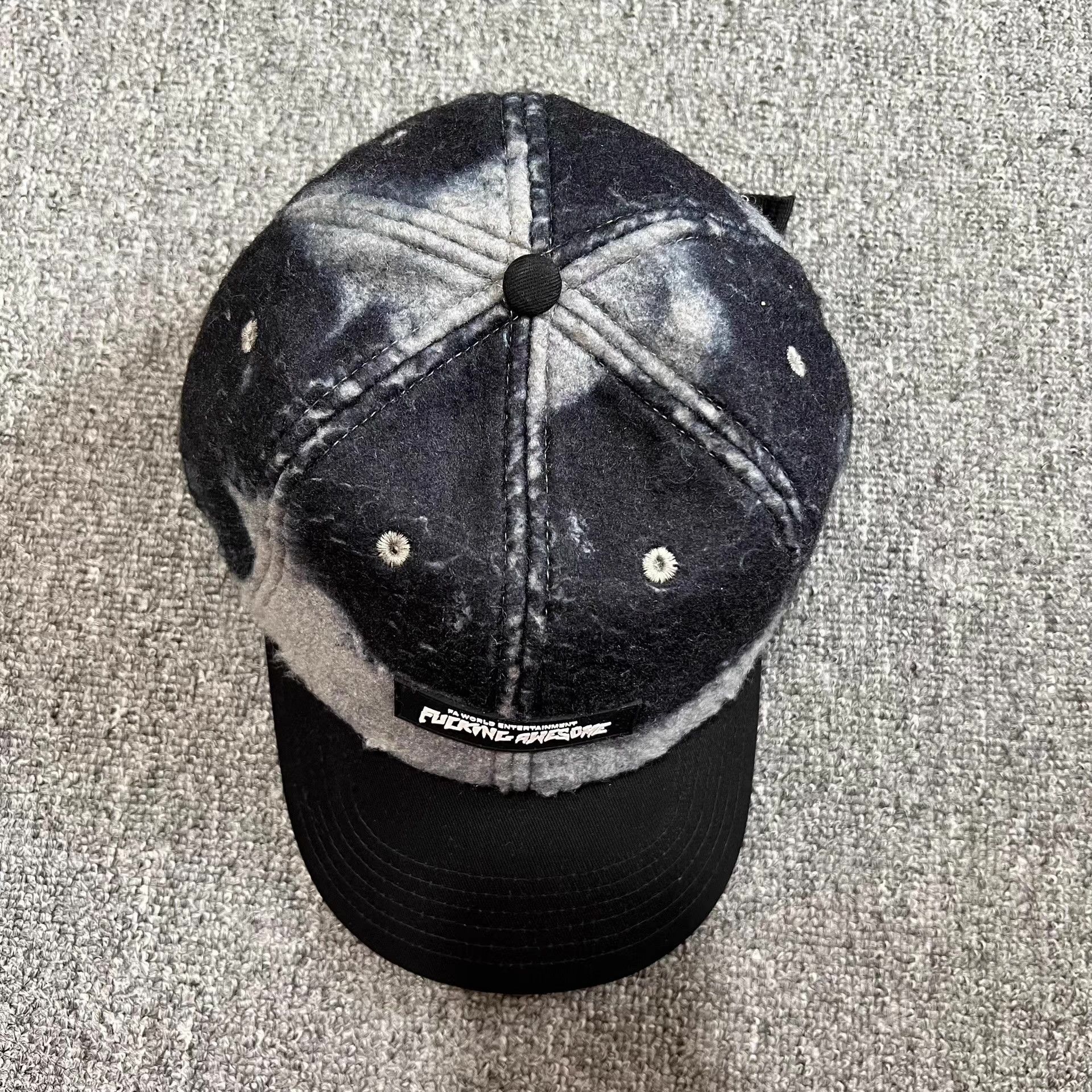 Fucking Awesome Fucking Awesome Wool Blend Curved Brim Baseball Cap Q7 Size ONE SIZE - 7 Thumbnail