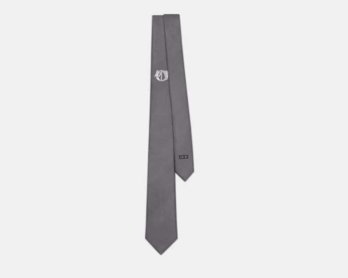 Dior o1w1db10525 Size : OS / 48C104 Charm Tie in Gray Size ONE SIZE - 1 Thumbnail