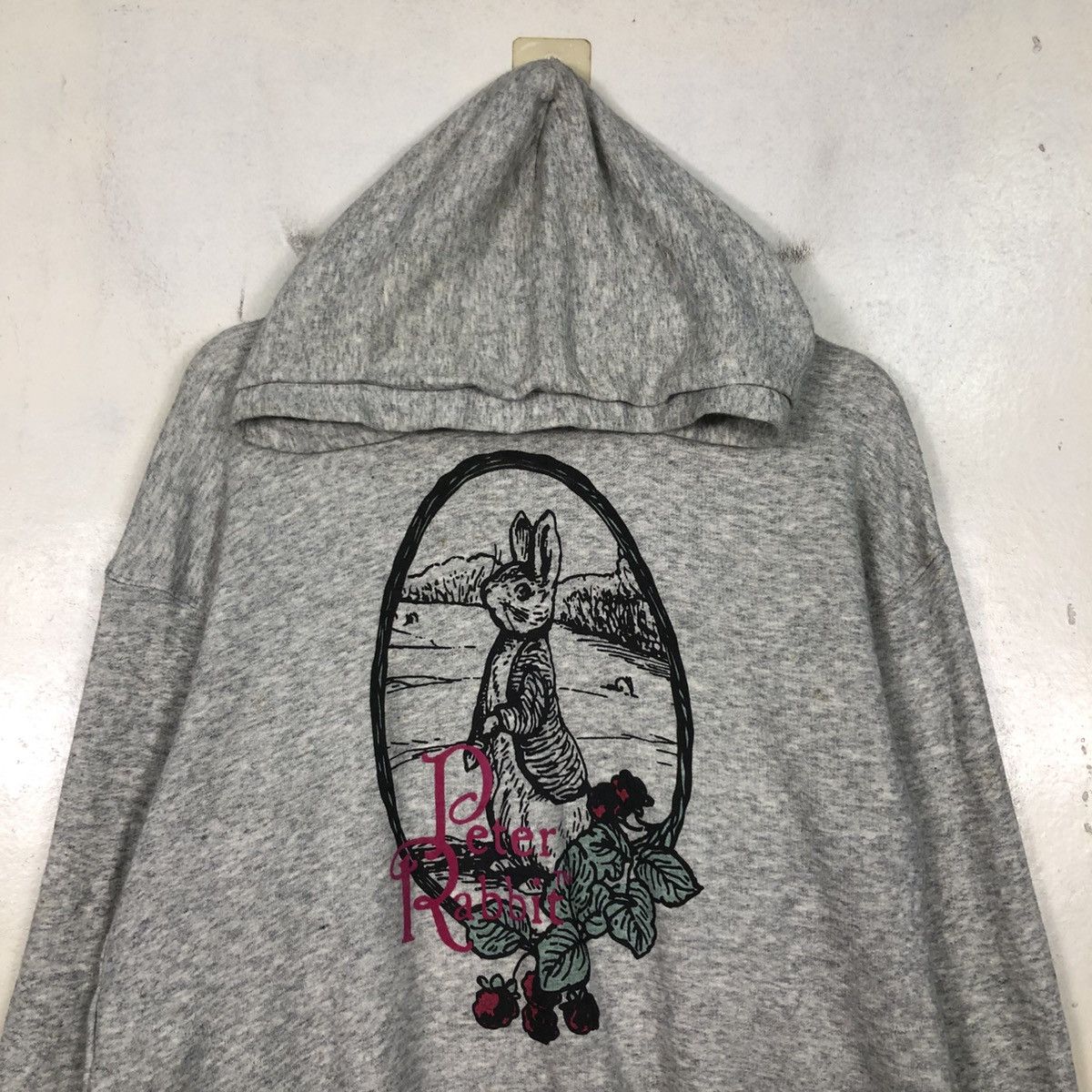 Japanese Brand 📌Hoodie Pull Over Cartoon Beatrix Potter Peter Rabbit Logo Size US M / EU 48-50 / 2 - 5 Thumbnail