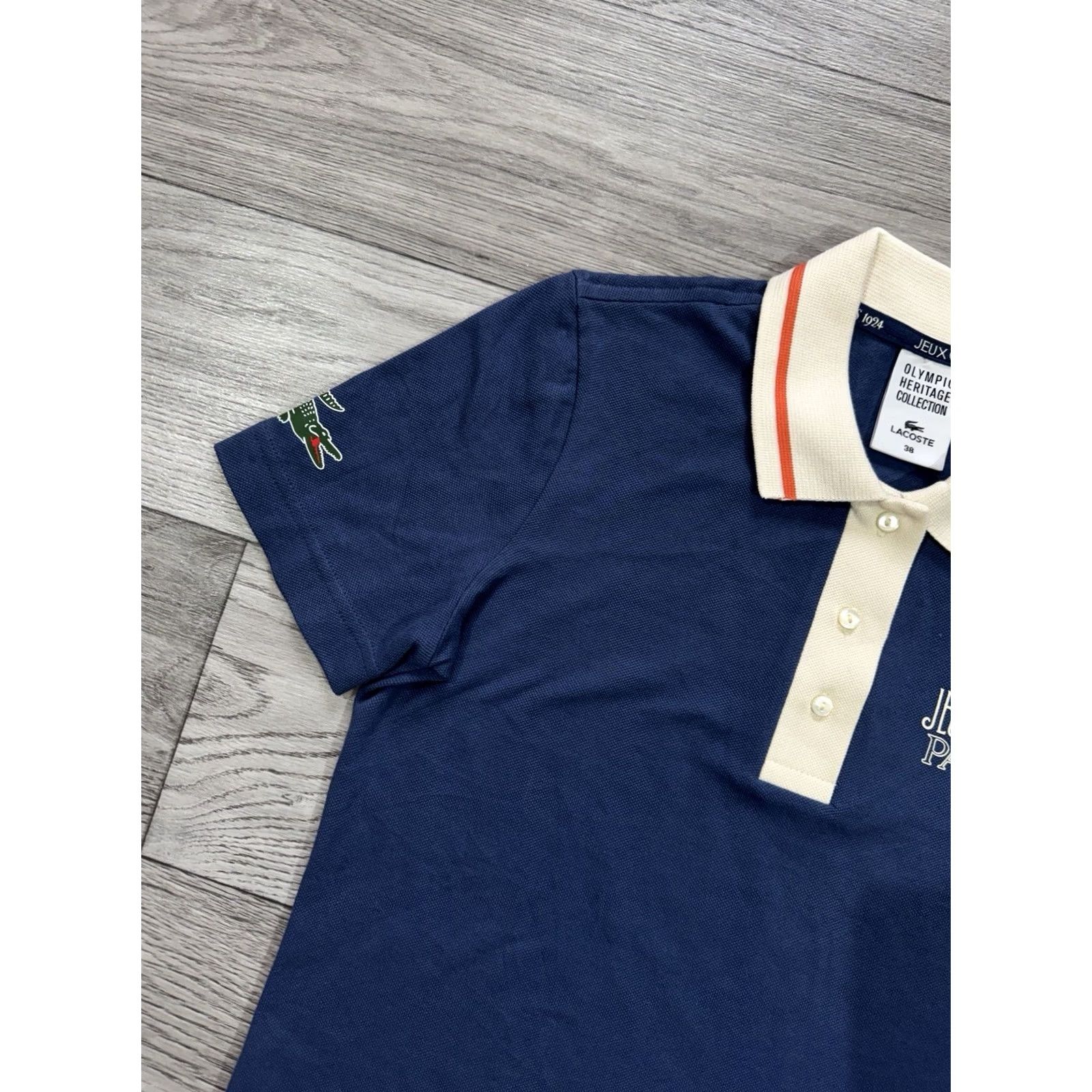 Lacoste Lacoste Polo Shirt The Heritage Collection Paris 1924 Navy Womens Size 38 Short Sleeve Shirt Womens Size XS / US 0-2 / IT 36-38 - 4 Thumbnail