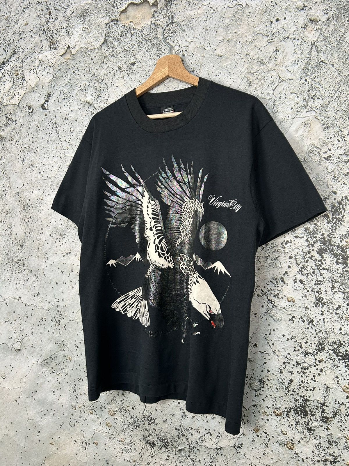 Vintage Vintage Virginia City Eagle Graphic Tee 90s Single Stitch Size US L / EU 52-54 / 3 - 2 Thumbnail