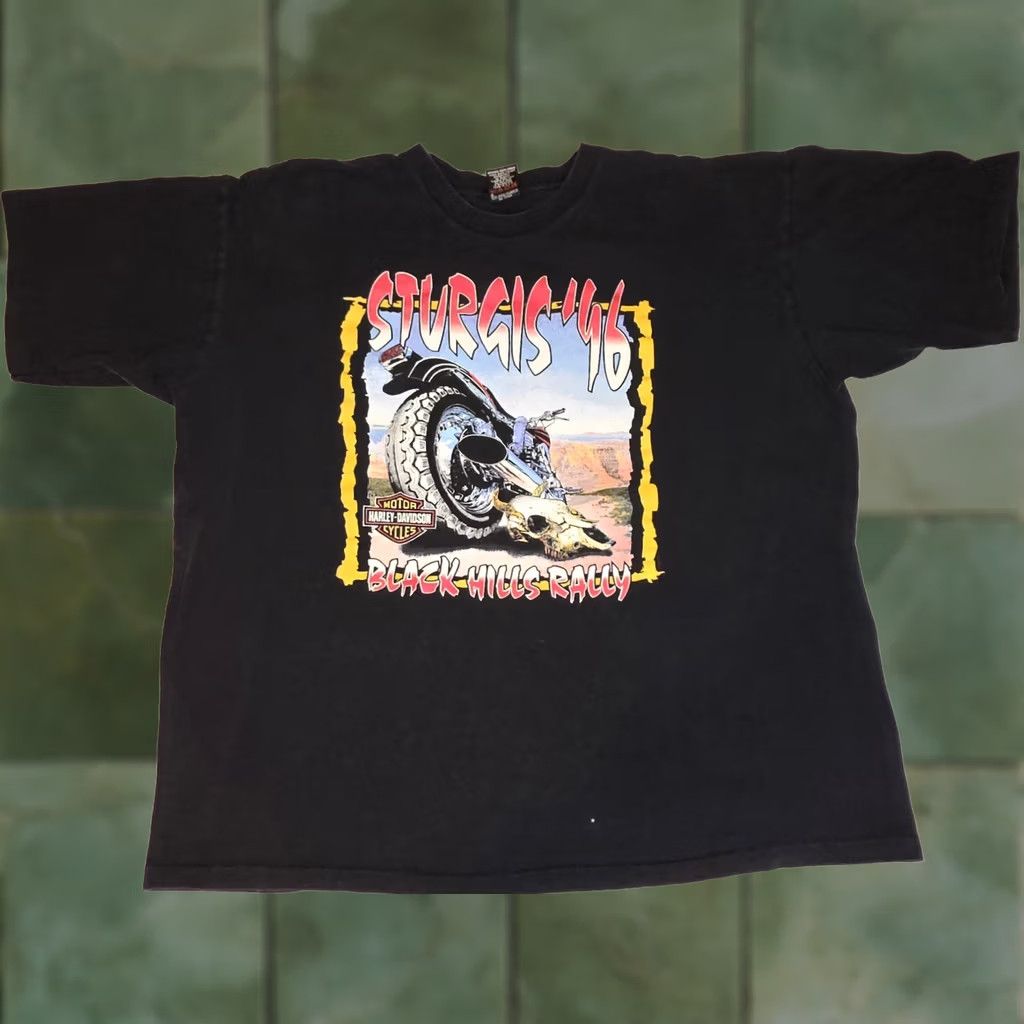 90's HARLEY DAVIDSON ブラックパンサー Tシャツ Kanye 90's HARLEY