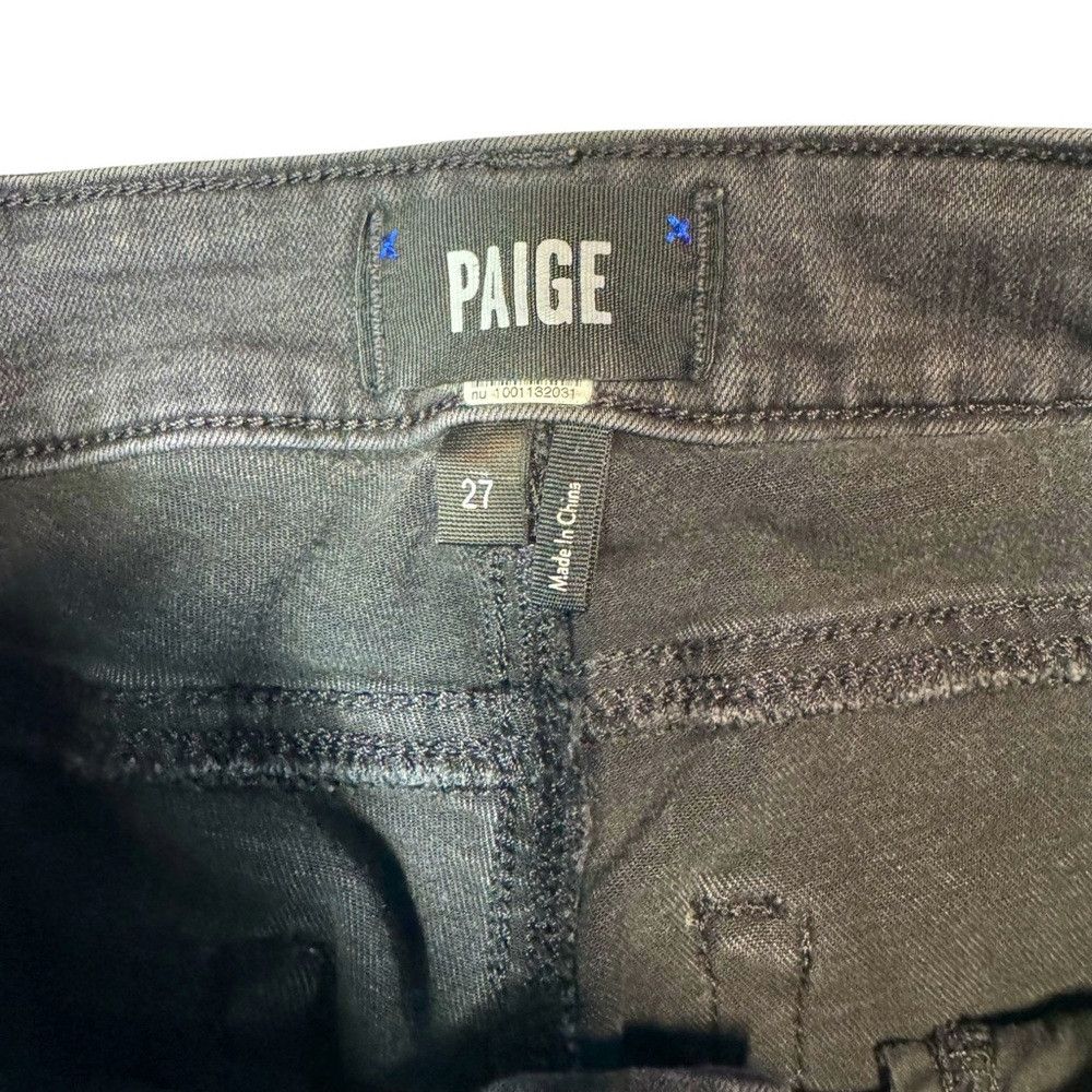 Paige PAIGE Verdugo Ankle Twist Seam Skinny Black Granite Jeans S Size 27" / US 4 / IT 40 - 6 Thumbnail