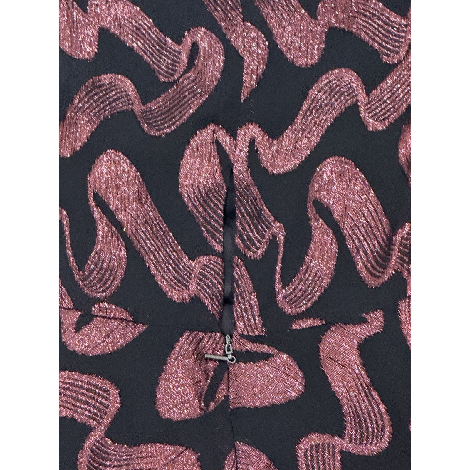 Rebecca Taylor Rebecca Taylor Lurex Jacquard Ruffle Wrap Dress $595 NWT Size XS / US 0-2 / IT 36-38 - 9 Thumbnail