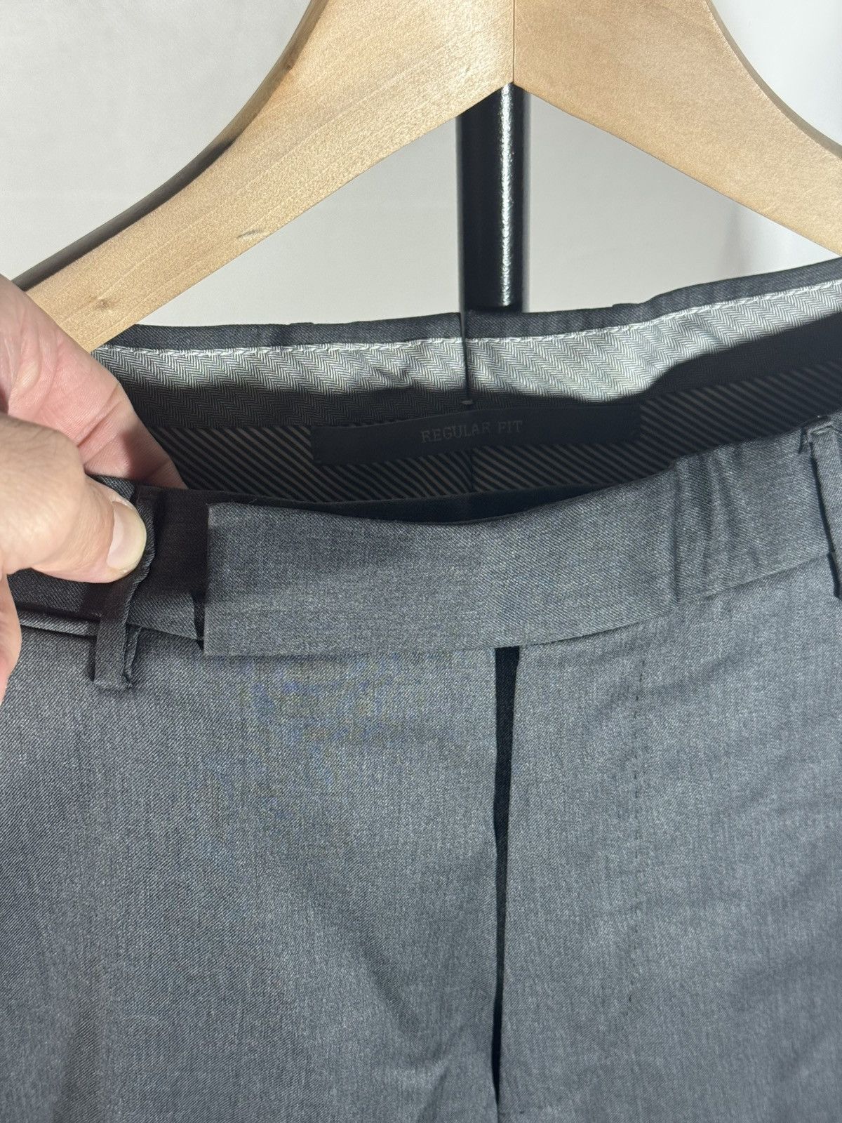 Ermenegildo Zegna Ermenegildo Zegna Dress Pants w34 Gray Slacks Straight Wool Size US 34 / EU 50 - 9 Thumbnail