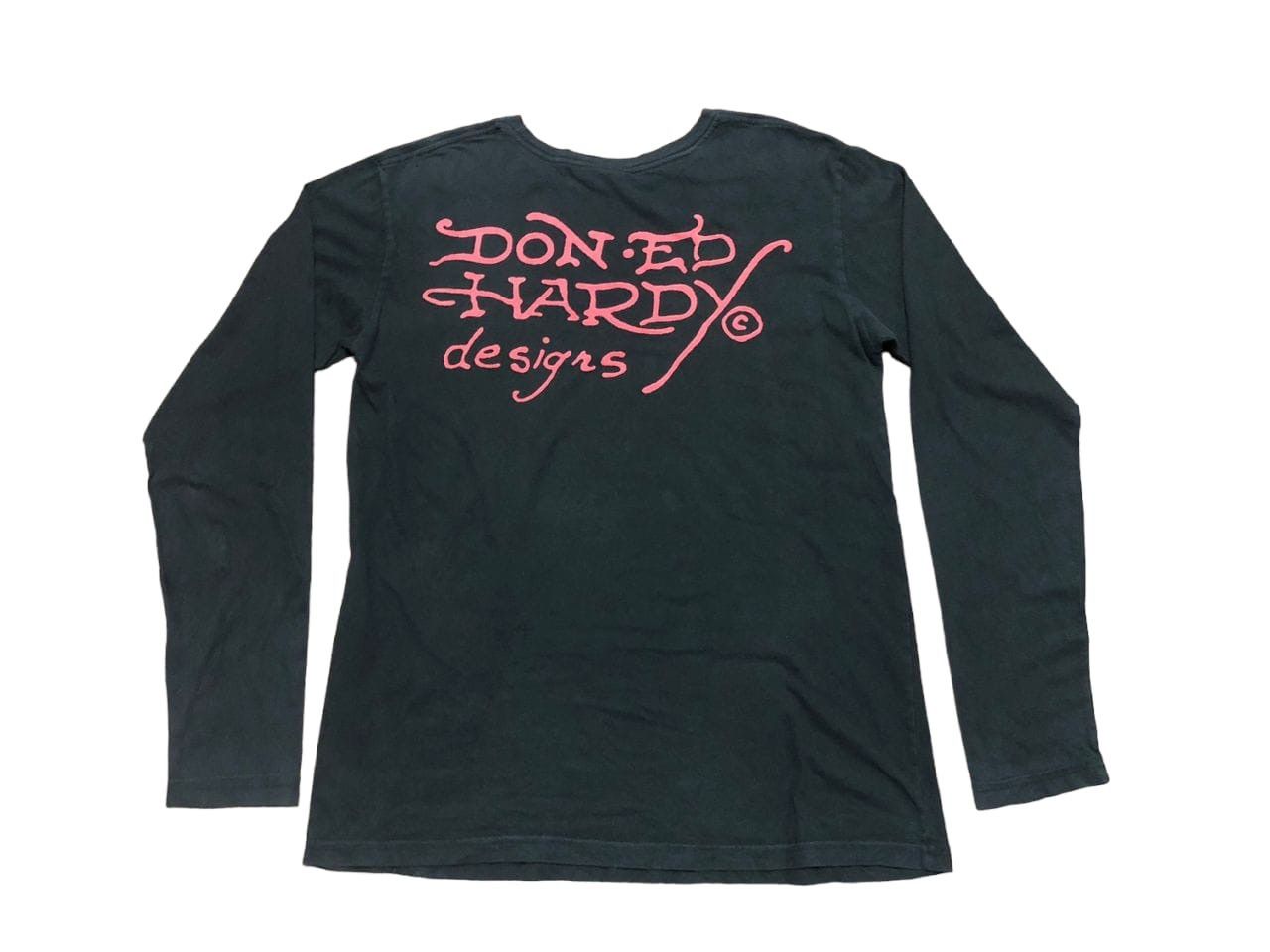 Ed Hardy Ed hardy FREE AGENT Skull Design Long Sleeve TEE Size US L / EU 52-54 / 3 - 2 Thumbnail