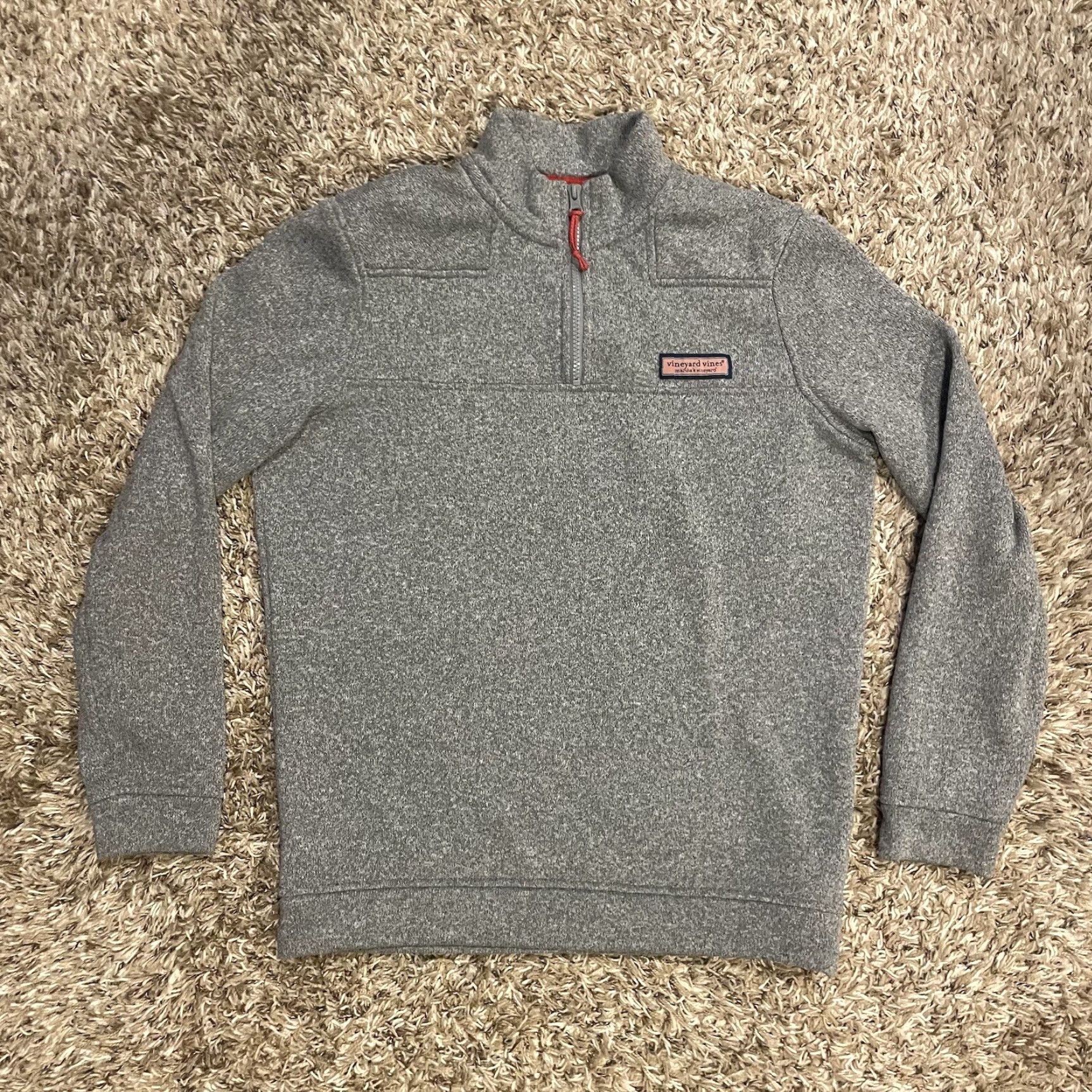 Vineyard Vines Vineyard Vines Shep Shirt 1/4 Zip Sweatshirt S Gray Fleece Men Pullover Size US S / EU 44-46 / 1 - 2 Thumbnail