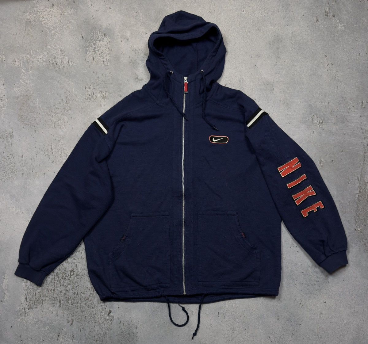 Nike Nike vintage hoodie 80s 90s navy swoosh logo acg Size US XXL / EU 58 / 5 - 1 Thumbnail