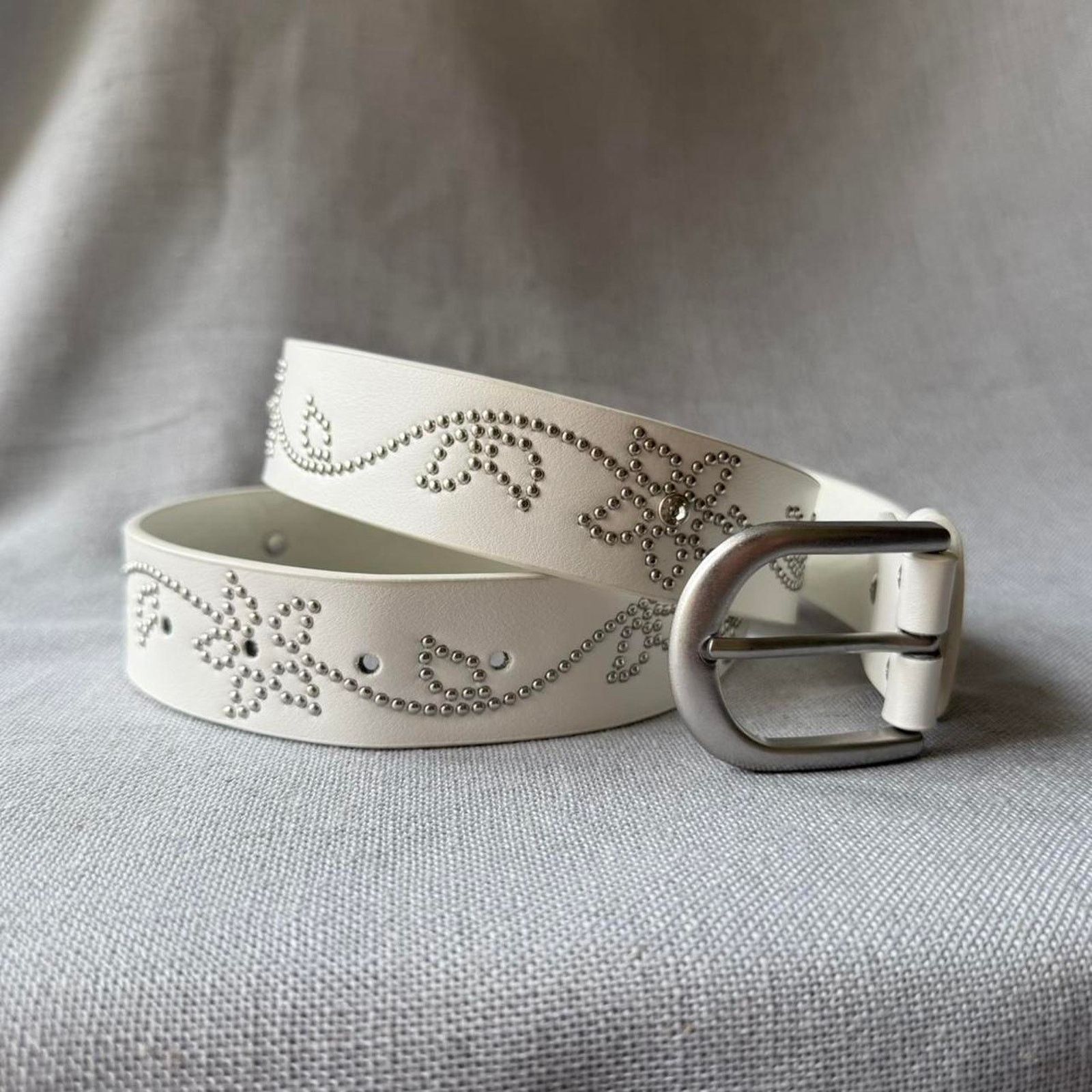 Other White floral studded silver western WMNS1 Size ONE SIZE - 5 Thumbnail