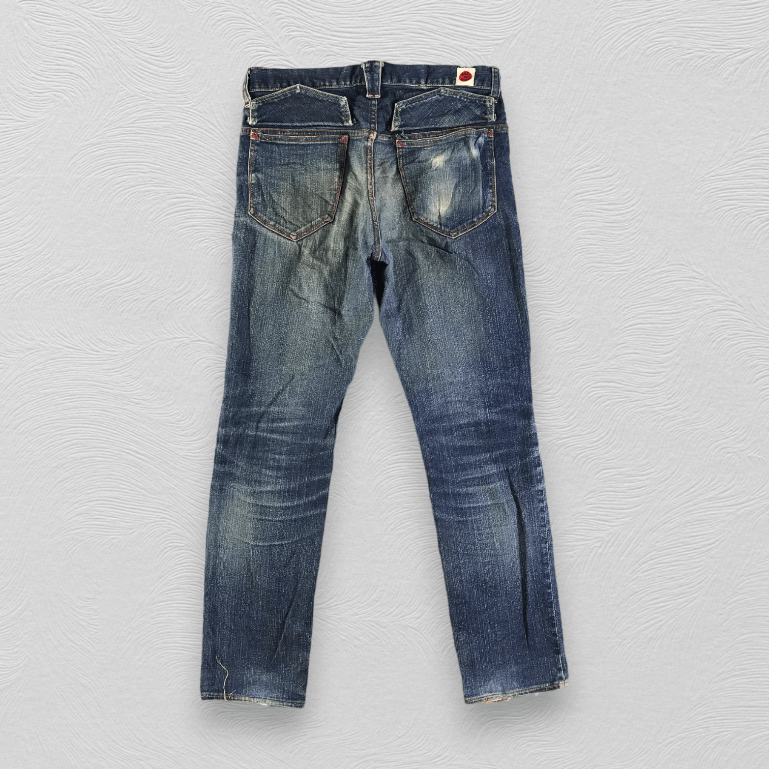 Indigo Japanese Indigo Jeans Faded Blue Denim KJ3079 Size US 30 / EU 46 - 2 Thumbnail