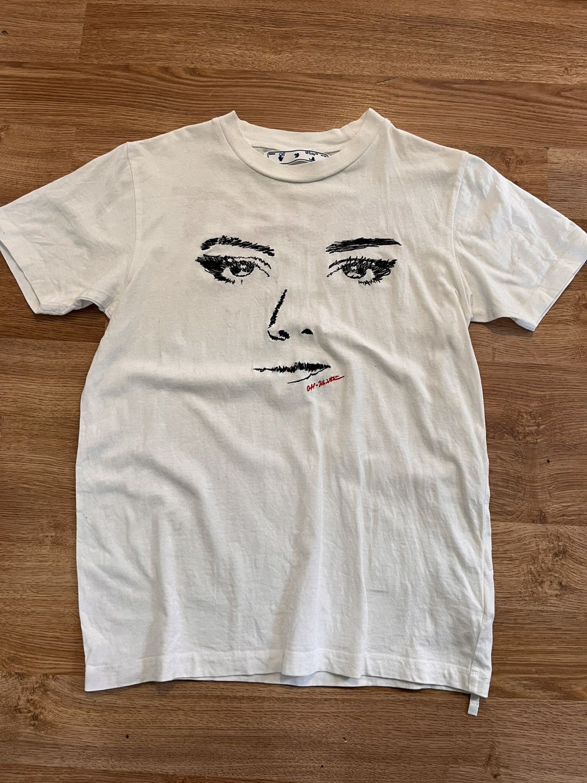 Off-White Off-White Pivot Woman Gaze Tee Virgil Abloh Size US M / EU 48-50 / 2 - 1 Thumbnail