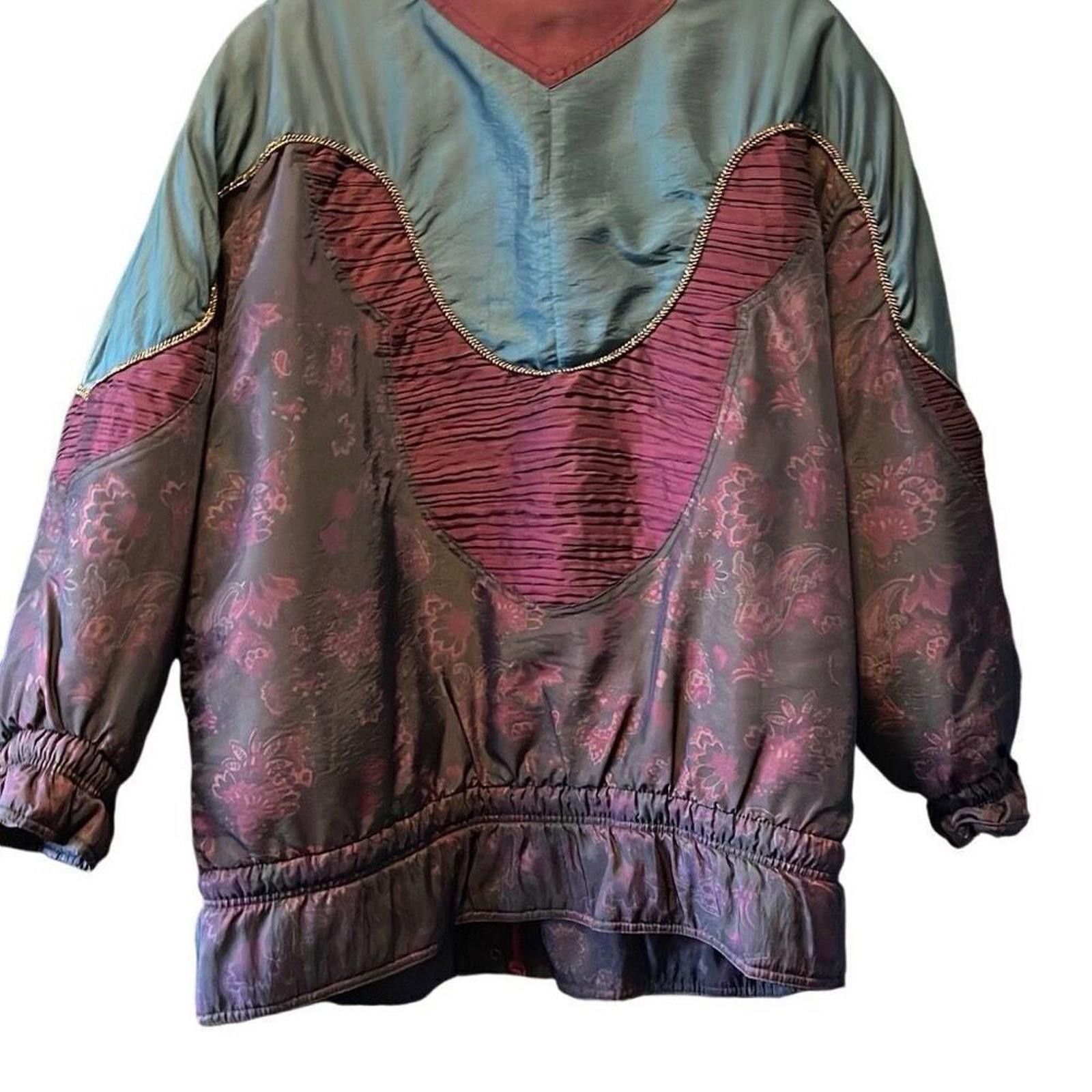 Designer Y2K Climate Zone puffer coat tapestry 18 w Size XXL / US 16-18 / IT 52-54 - 2 Thumbnail