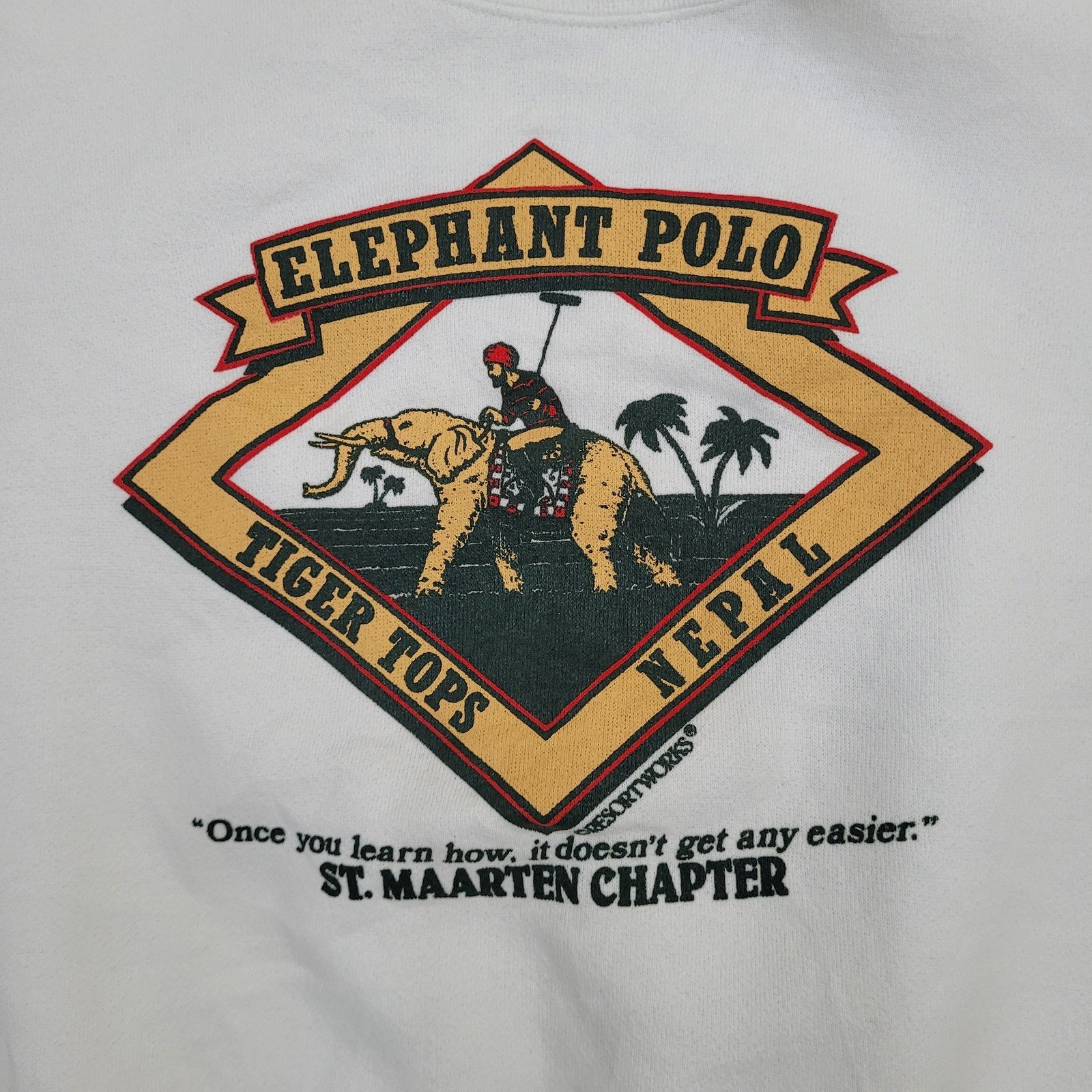 Other Vintage St-Maarten Elephant-Polo Sweatshirt L/XL 23x24 USA Size US L / EU 52-54 / 3 - 10 Thumbnail