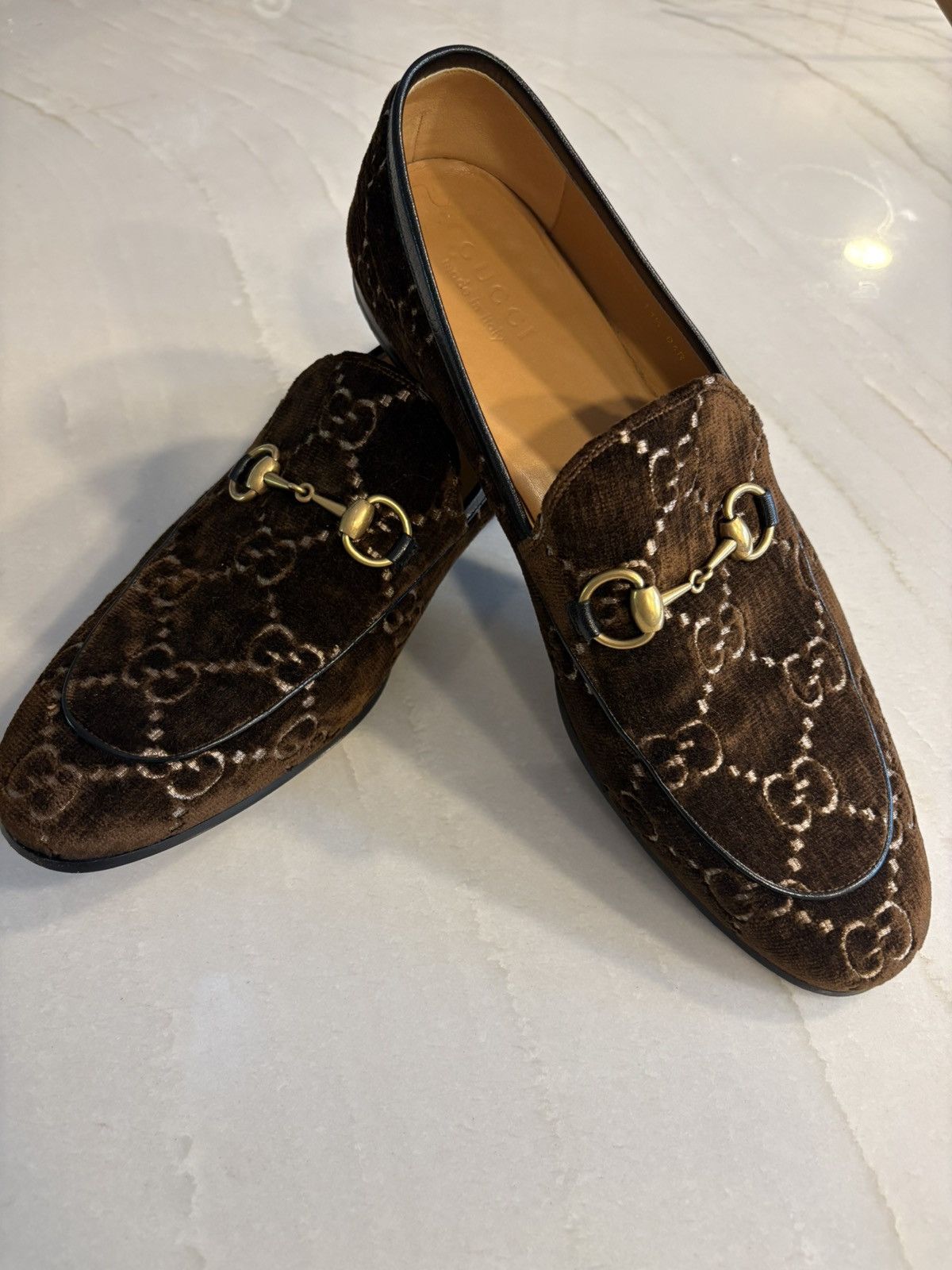 Gucci Gucci Jordan GG loafer velvet Size US 11.5 / EU 44-45 - 2 Thumbnail