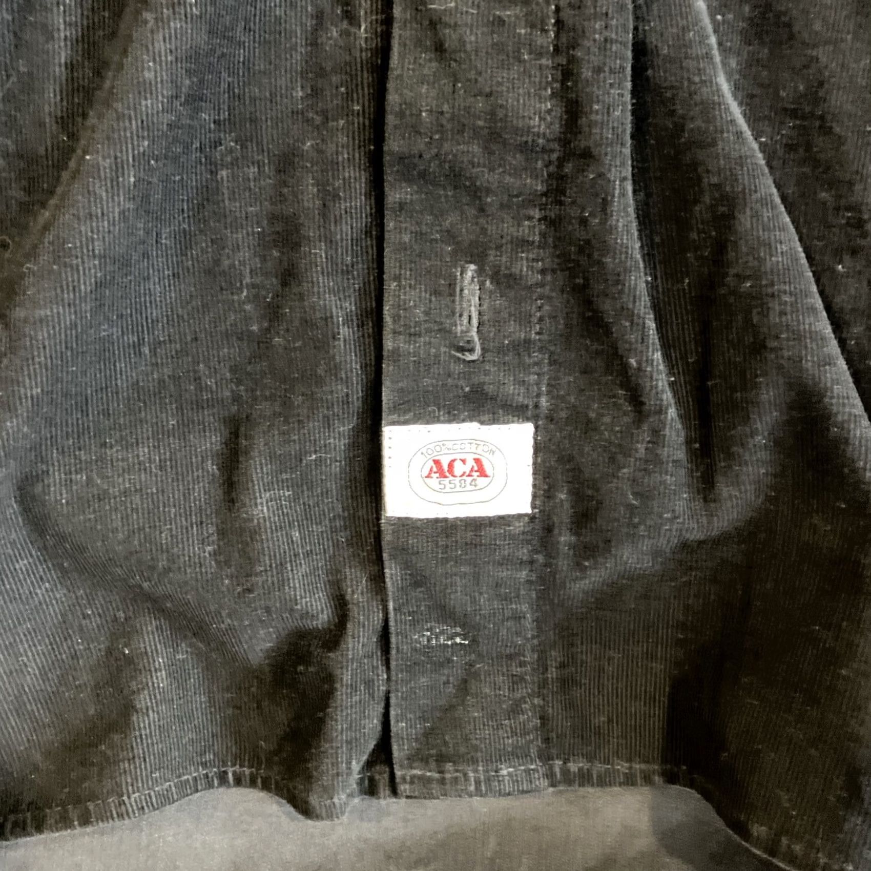 Vintage VINTAGE ACA JOE Black Corduroy Long Sleeve Shirt Jacket Men L Shirt / Jacket Long Sleeve Button-Up Black Mens Large RARE Size US L / EU 52-54 / 3 - 2 Thumbnail