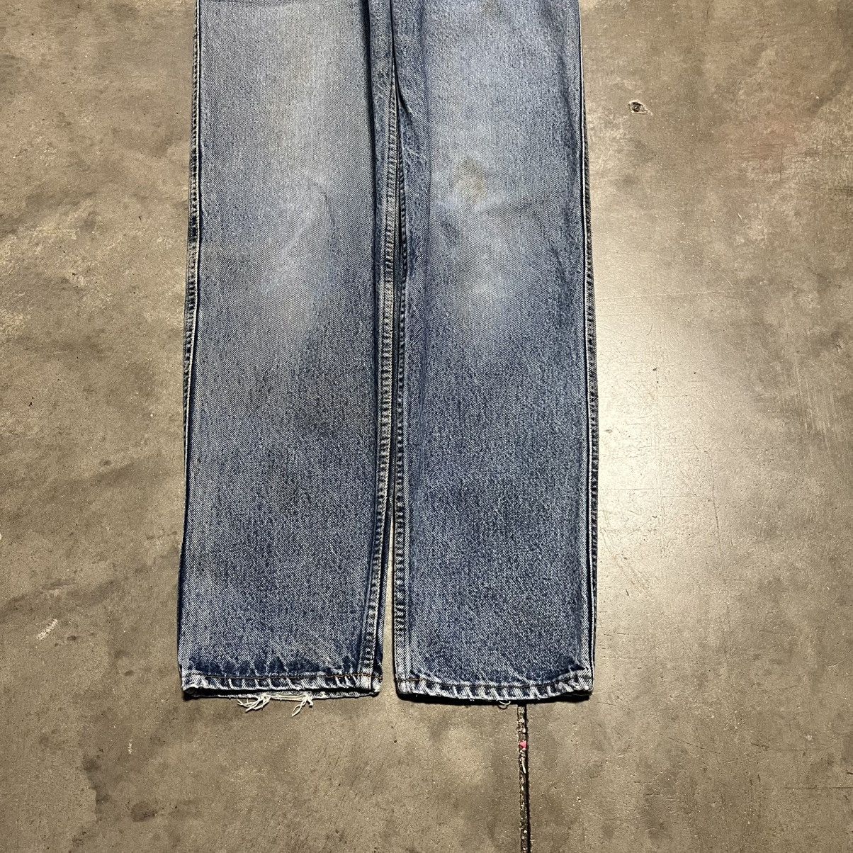 Levi's Vintage Levis Silver Tab Straight Fit Washed Denim Jeans 80s Size US 32 / EU 48 - 6 Thumbnail