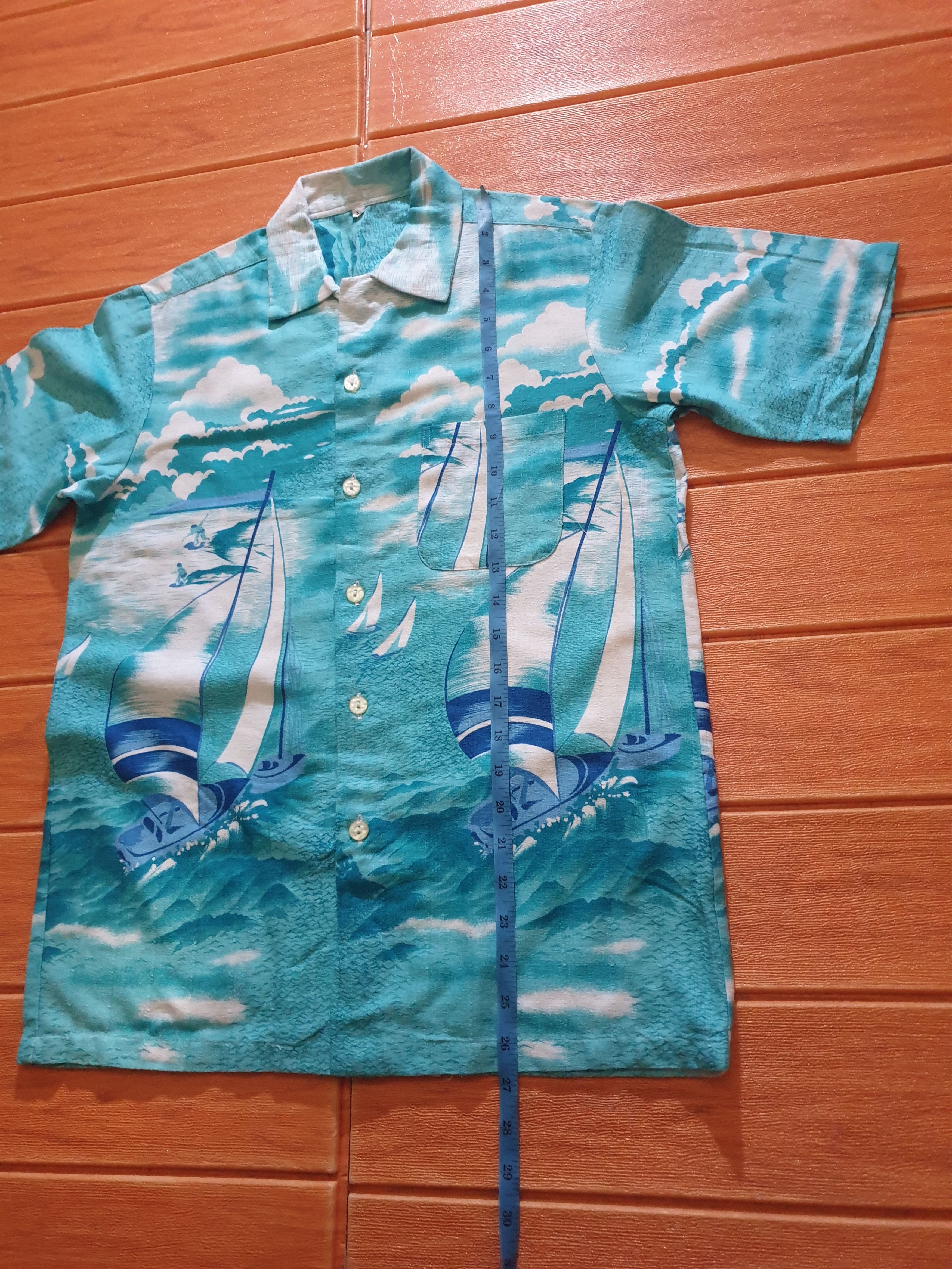 Japanese Brand 💥Sian Colour Button ups Hawaiian shirt Size US M / EU 48-50 / 2 - 7 Thumbnail