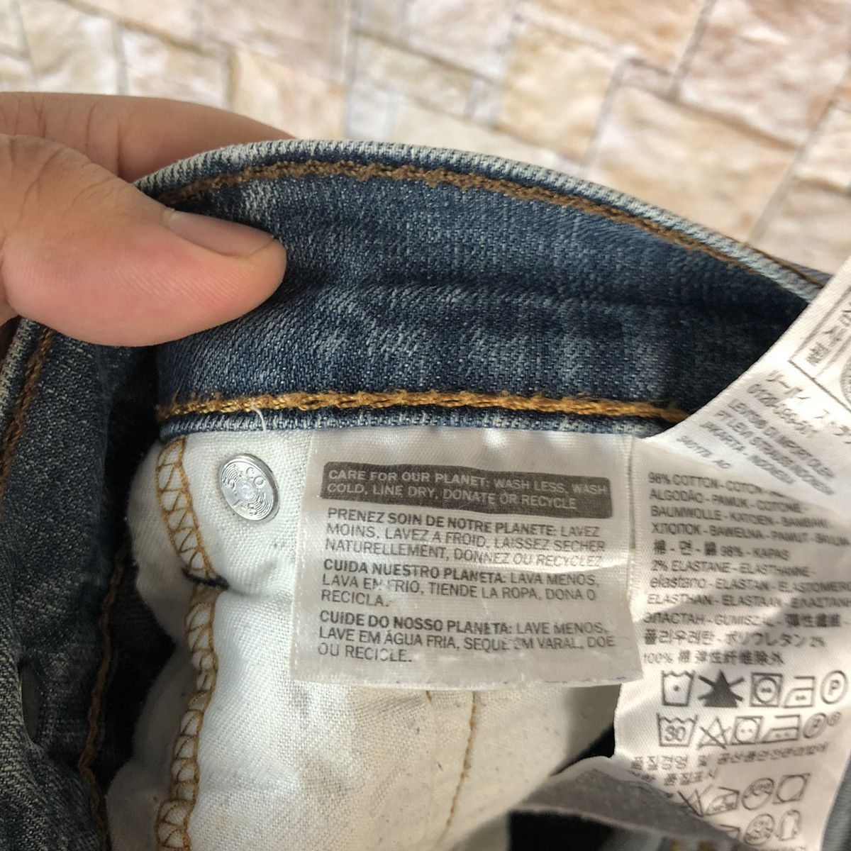 Levi's Levis Blue Denim Pants #A1037 Size US 34 / EU 50 - 22 Thumbnail