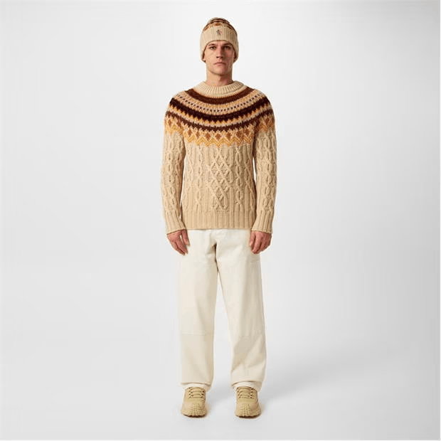 Moncler Patterned Jacquard Wool Sweater Size US L / EU 52-54 / 3 - 4 Thumbnail