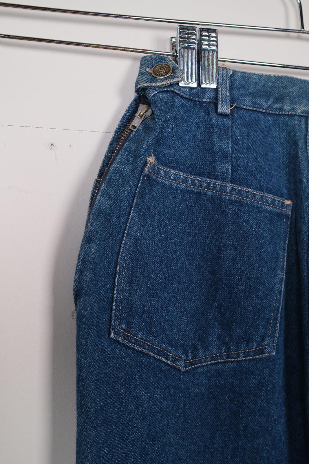 Schott 80's Schön Denim Skirt Size 30" / US 8 / IT 44 - 4 Thumbnail