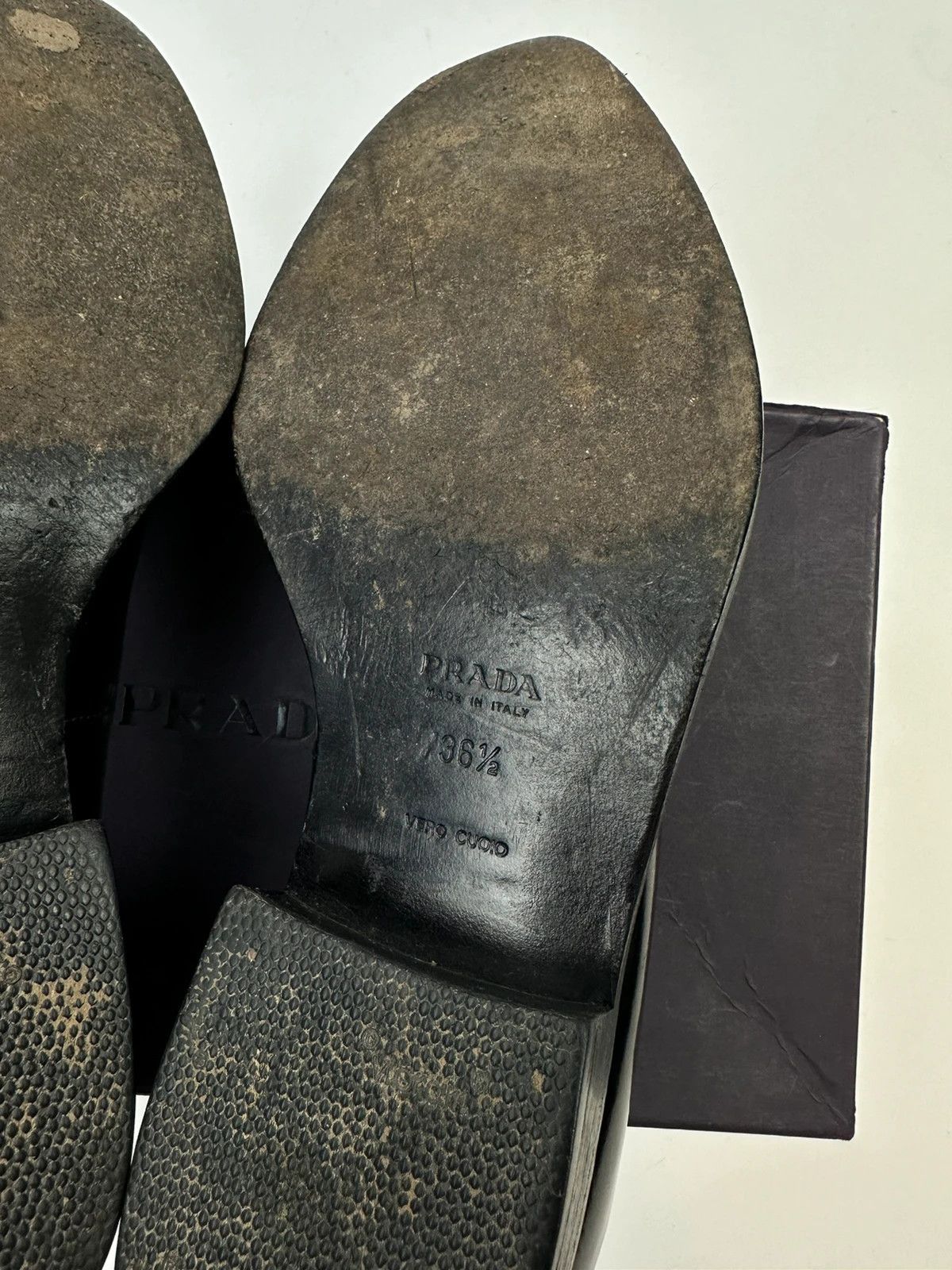 Prada Prada Milano Black Patent Leather Pointy Toe Loafer Size US 6 / IT 36 - 10 Thumbnail