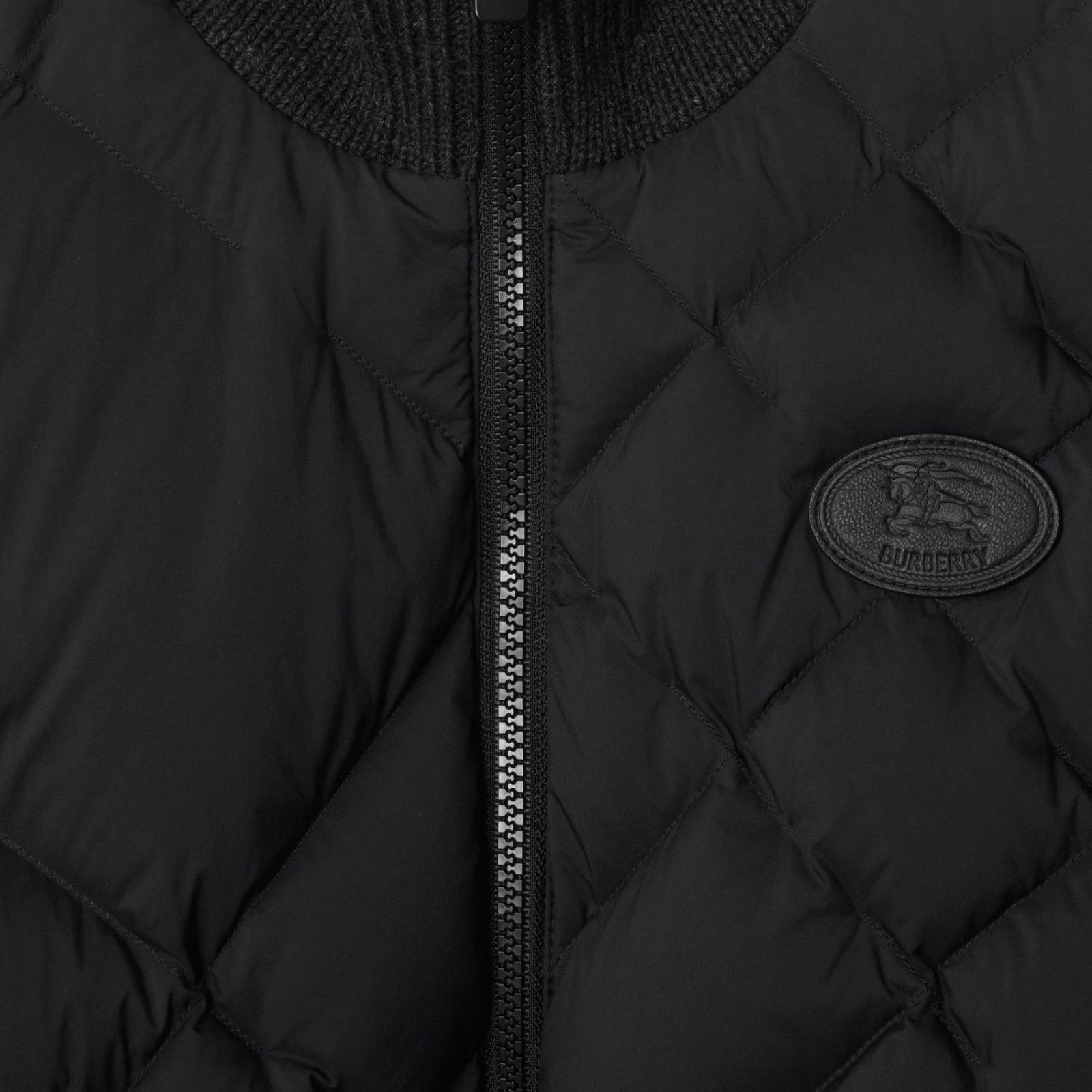 Burberry BURBERRY Black Check-stitch Nylon and Wool Jacket New & Auth Size M / US 6-8 / IT 42-44 - 2 Thumbnail