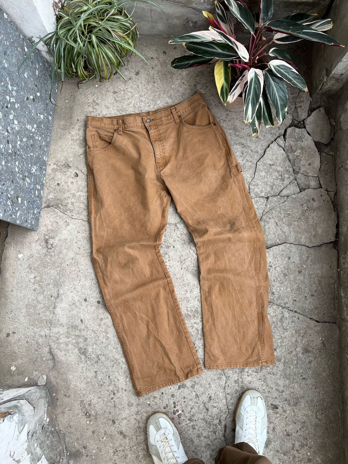 Dickies Vintage Y2K Dickies Faded Work Wear Pants 34x30 Size US 35 - 3 Thumbnail