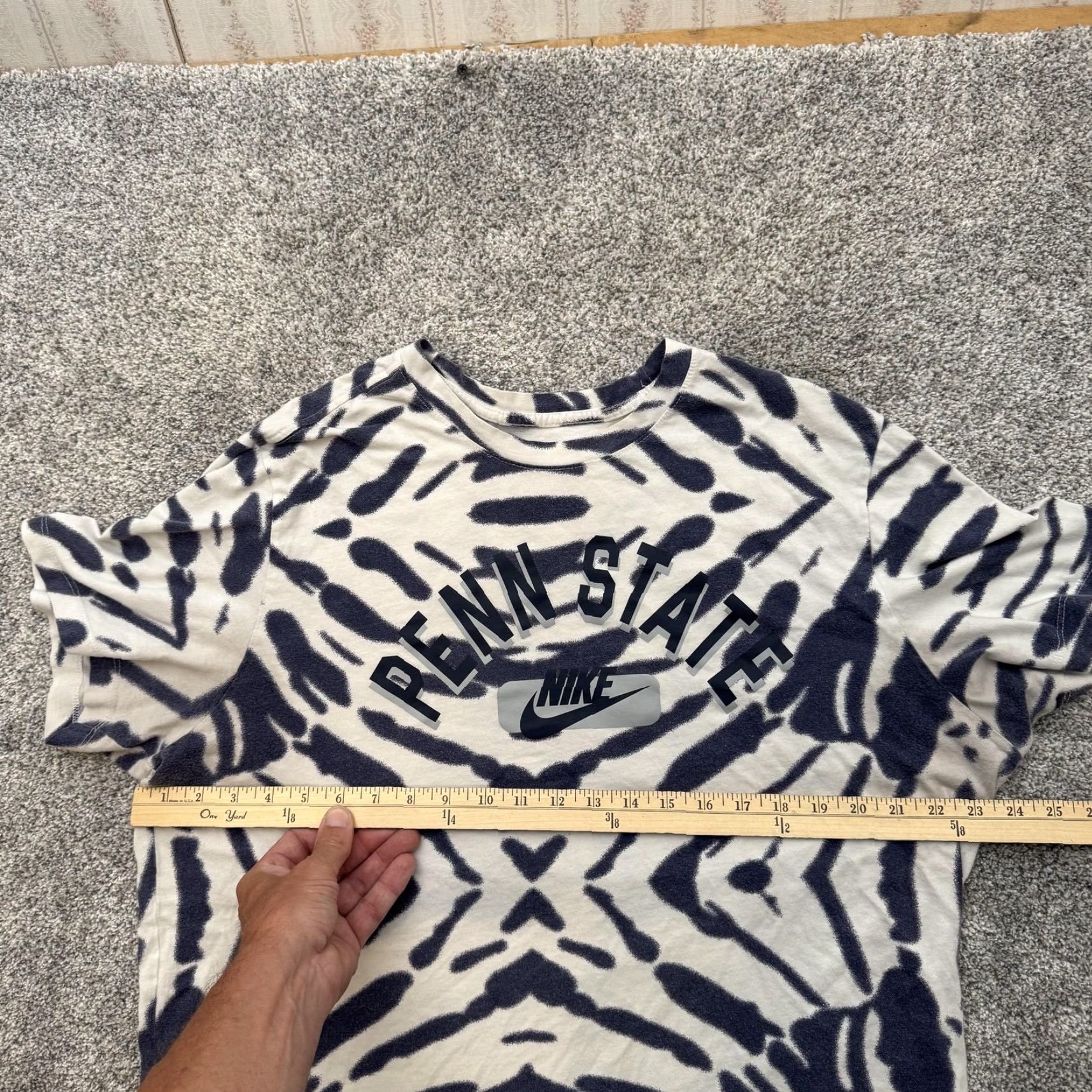 Nike Nike Penn State Shirt Mens XL Tie Dye Swoosh Graphic DH4158-100 Size US XL / EU 56 / 4 - 3 Thumbnail