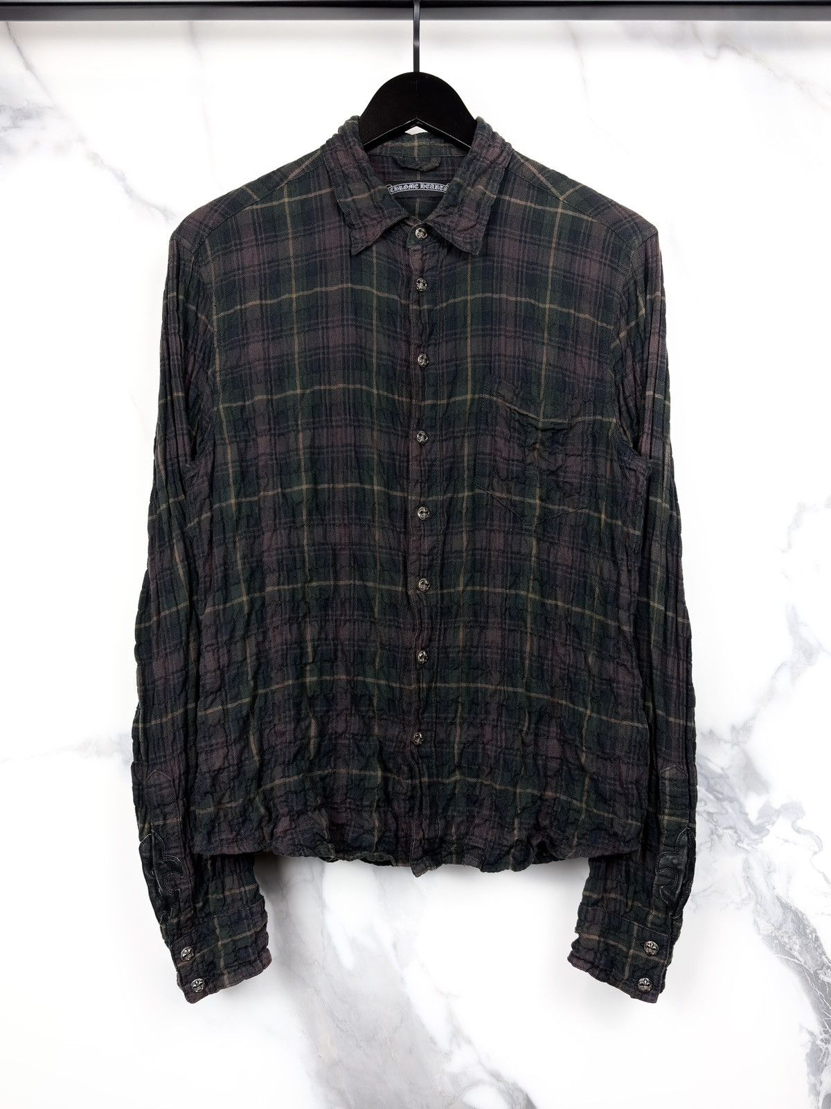 Chrome Hearts Chrome Hearts Fleur Button Shirt | Grailed