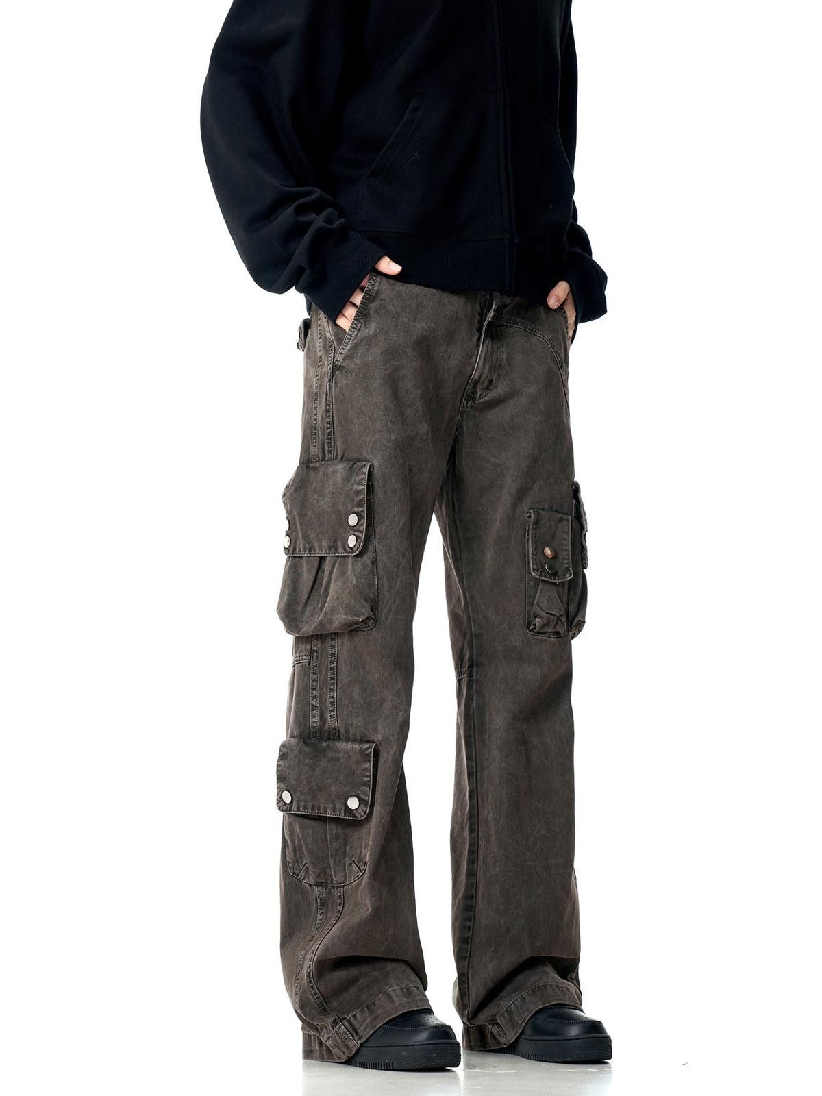 Vintage Cargo Pants, Loose Fit Utility Trousers Size US 30 / EU 46 - 1 Thumbnail