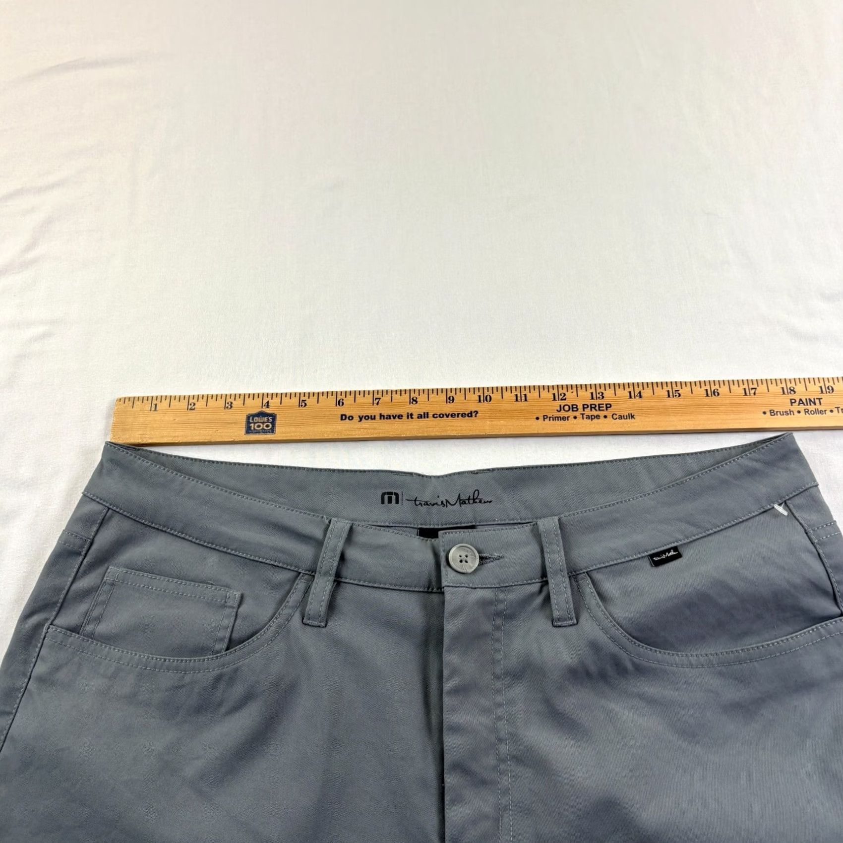 TravisMathew VINTAGE Travis Mathew Pants Mens 36x26 Gray Chino Golf Performance Tech Stretch Size US 36 / EU 52 - 4 Thumbnail