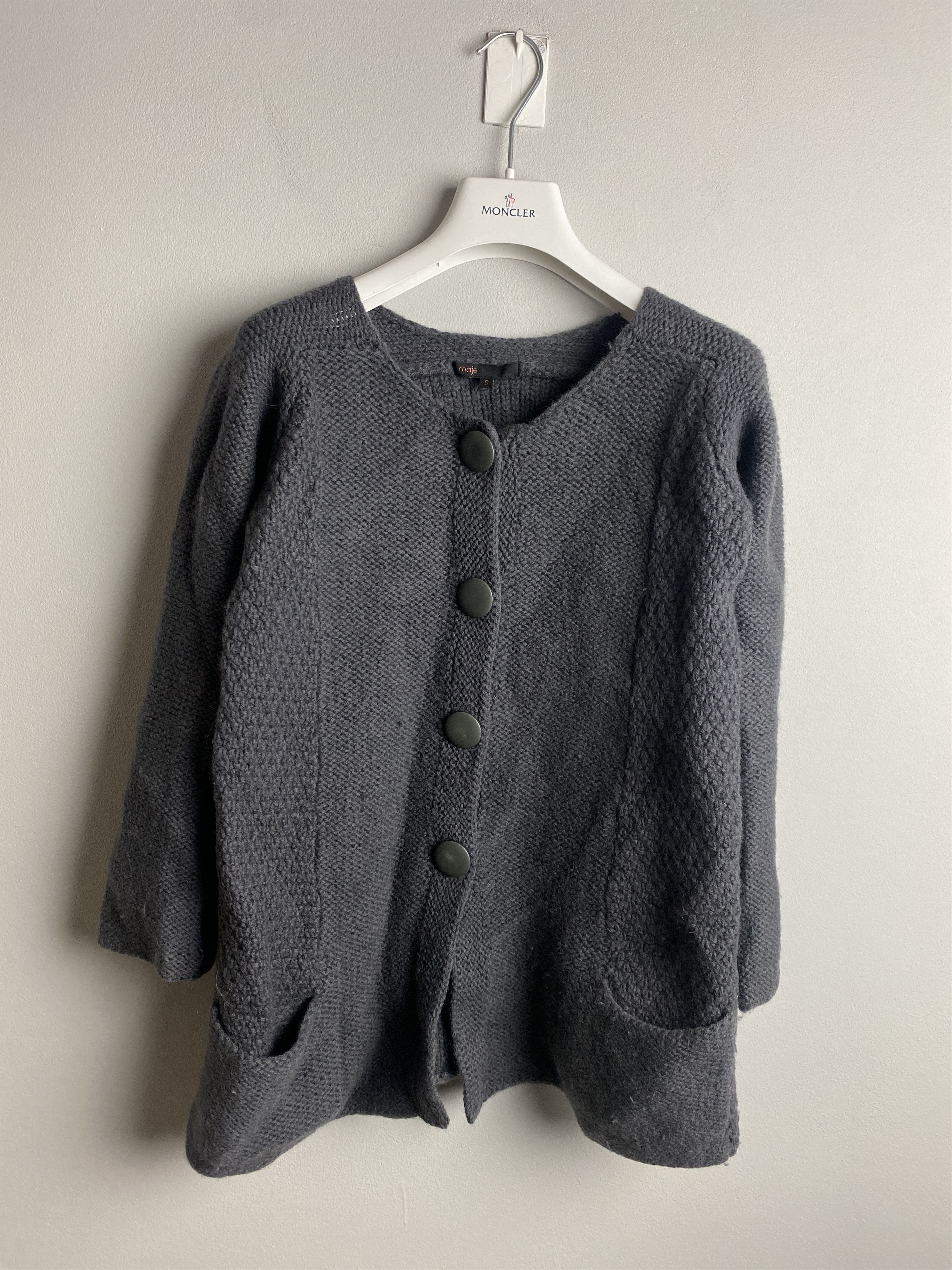 Maje Maje merino wool cardigan sweater knitwear Size S / US 4 / IT 40 - 1 Thumbnail
