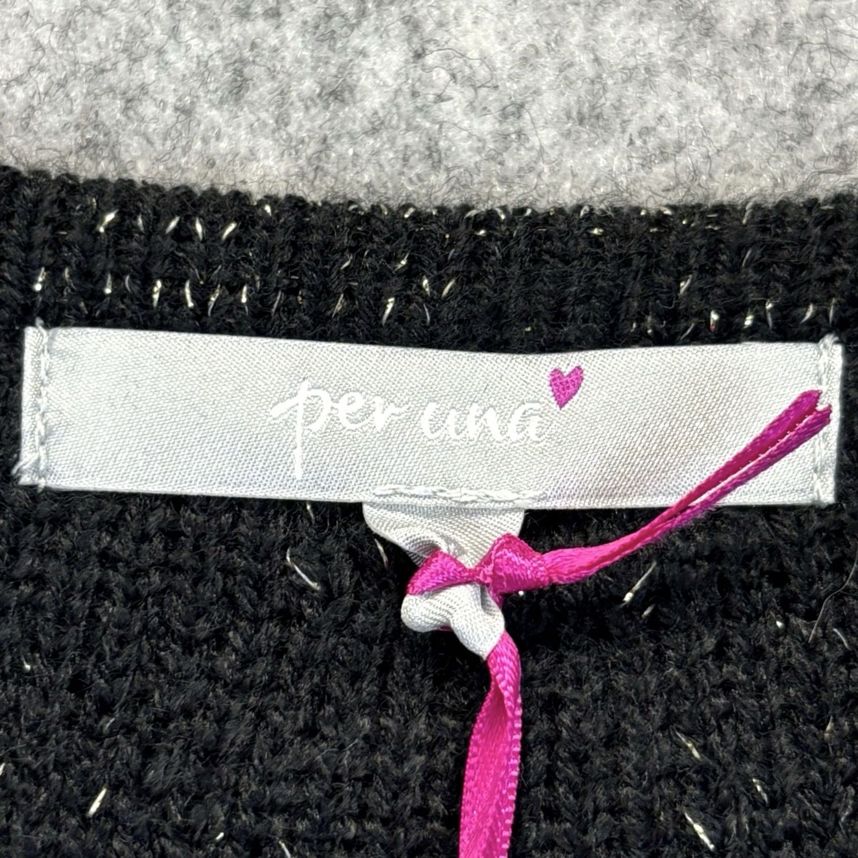 Vintage M&S Per Una Cardigan Jumper Size UK 16 Women’s Black & Gold New With Defects Size XXL / US 16-18 / IT 52-54 - 6 Thumbnail