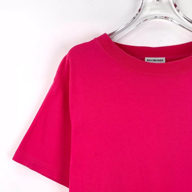 Balenciaga Balenciaga Pink logo monogram crewneck short sleeve T-shir Size US S / EU 44-46 / 1 - 3 Thumbnail