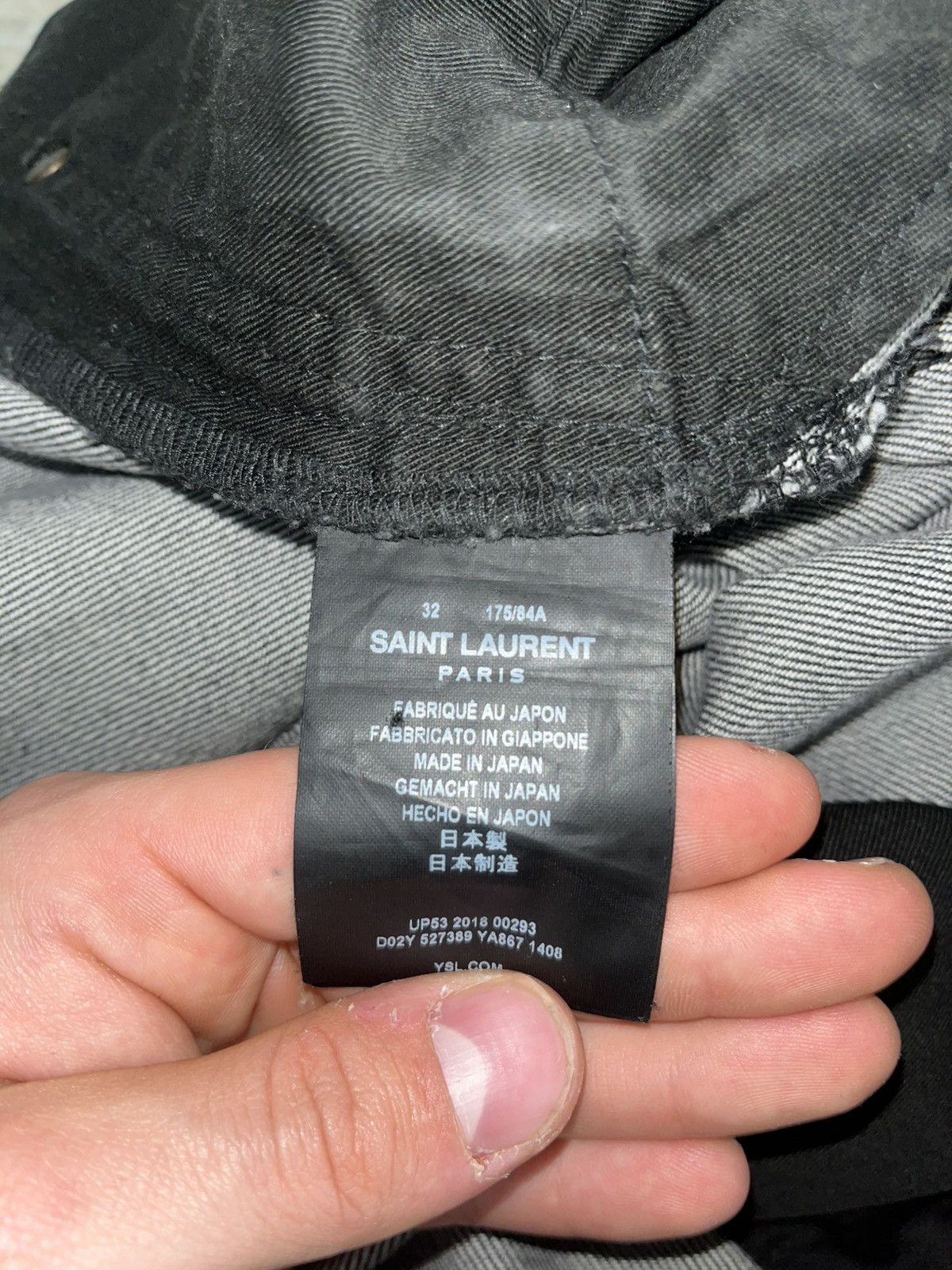Yves Saint Laurent Saint Laurent waxed denim Size US 32 / EU 48 - 4 Thumbnail