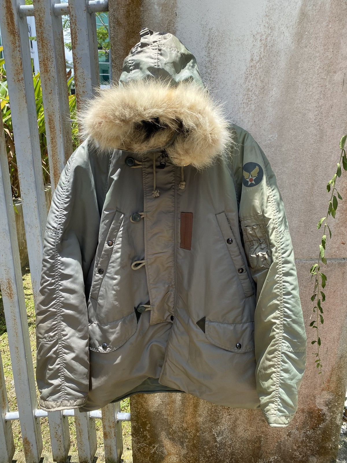 Vintage 50's parka Jacket USAF Faded Buzz RICKSON'S Type N-3