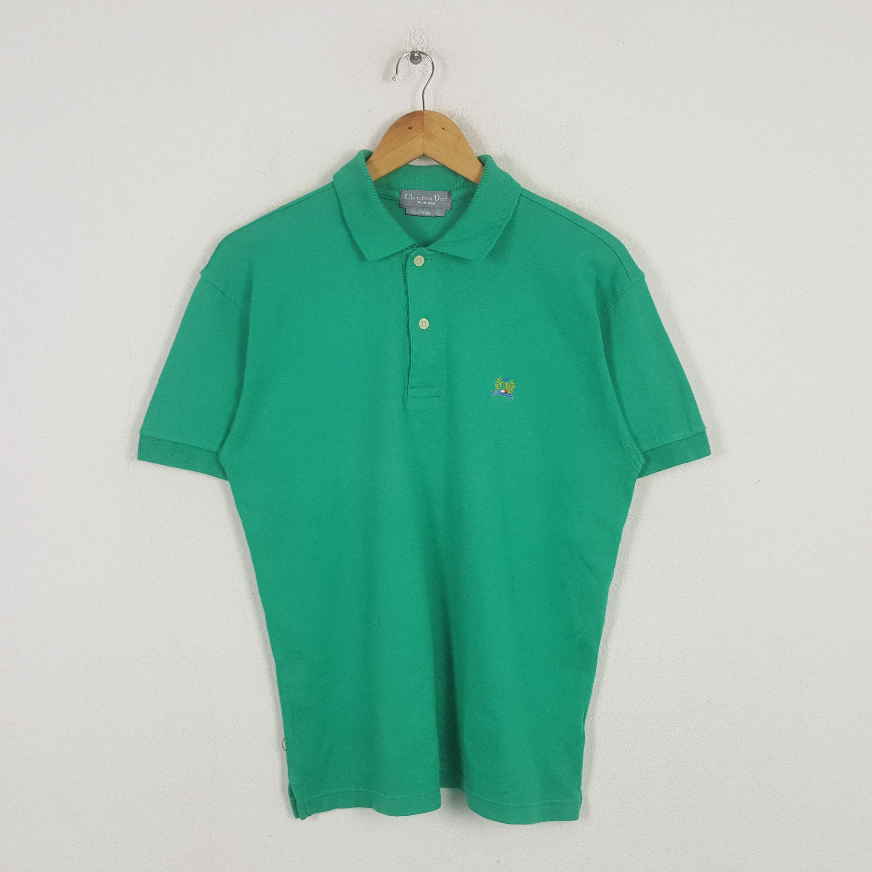 Christian Dior Monsieur Vintage Christian Dior Designer Brand Polos RR14 Size US L / EU 52-54 / 3 - 1 Thumbnail