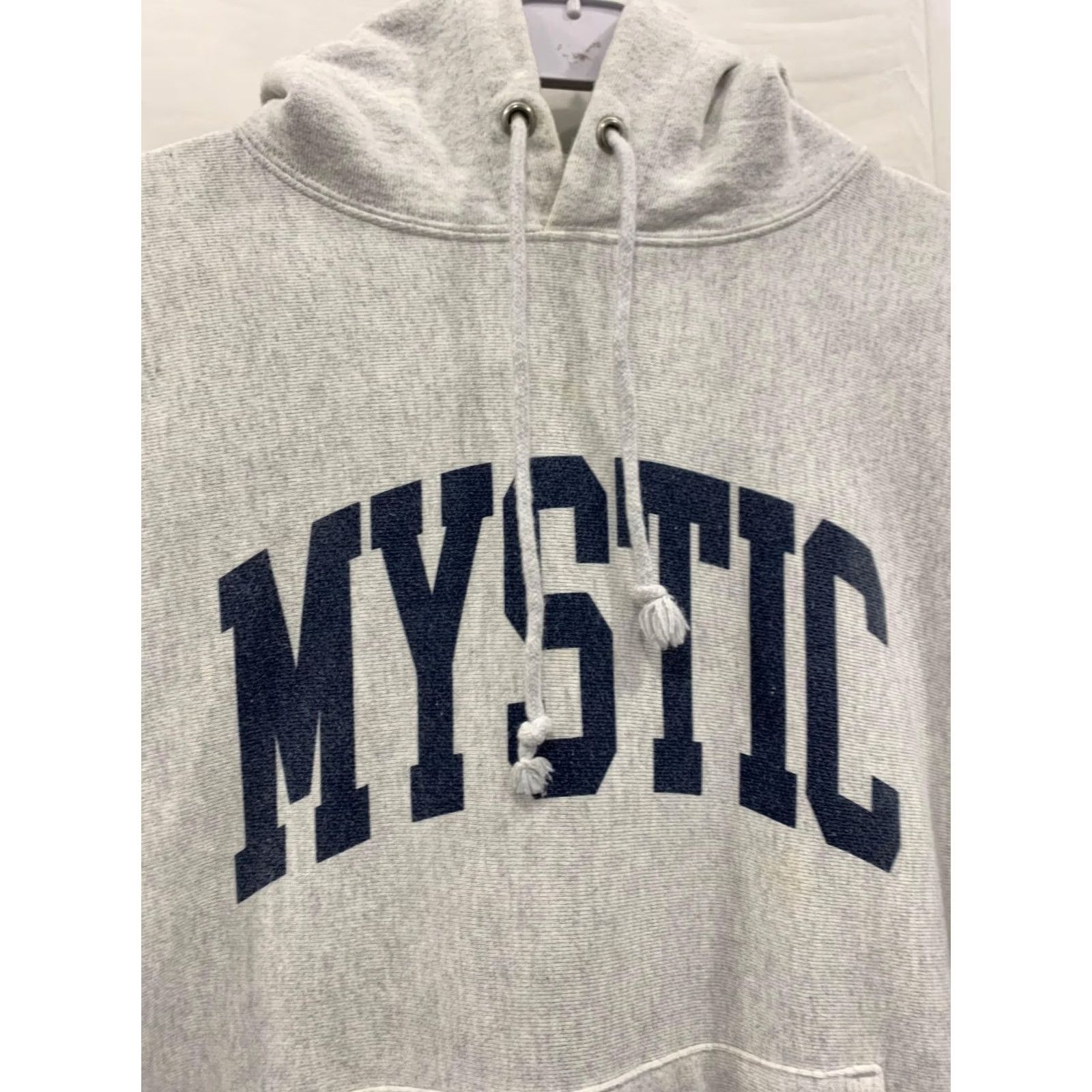 Champion VINTAGE Champion Reverse Weave Hoodie Men's XL Gray Mystic Spellout Size US XL / EU 56 / 4 - 6 Thumbnail