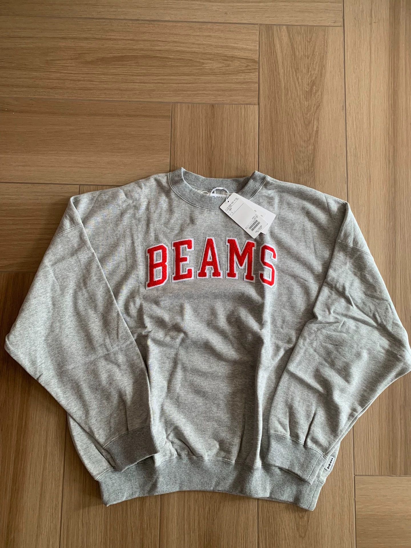 Beams Japan BEAMS 22SS Cotton Plush Logo Crewneck Sweatshirt L New Size US L / EU 52-54 / 3 - 1 Thumbnail