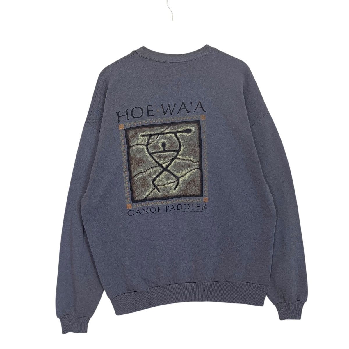 Japanese Brand Vintage HOE WA'A Canoe Paddler Hawaiian Big Logo Sweatshirt Size US XL / EU 56 / 4 - 1 Thumbnail