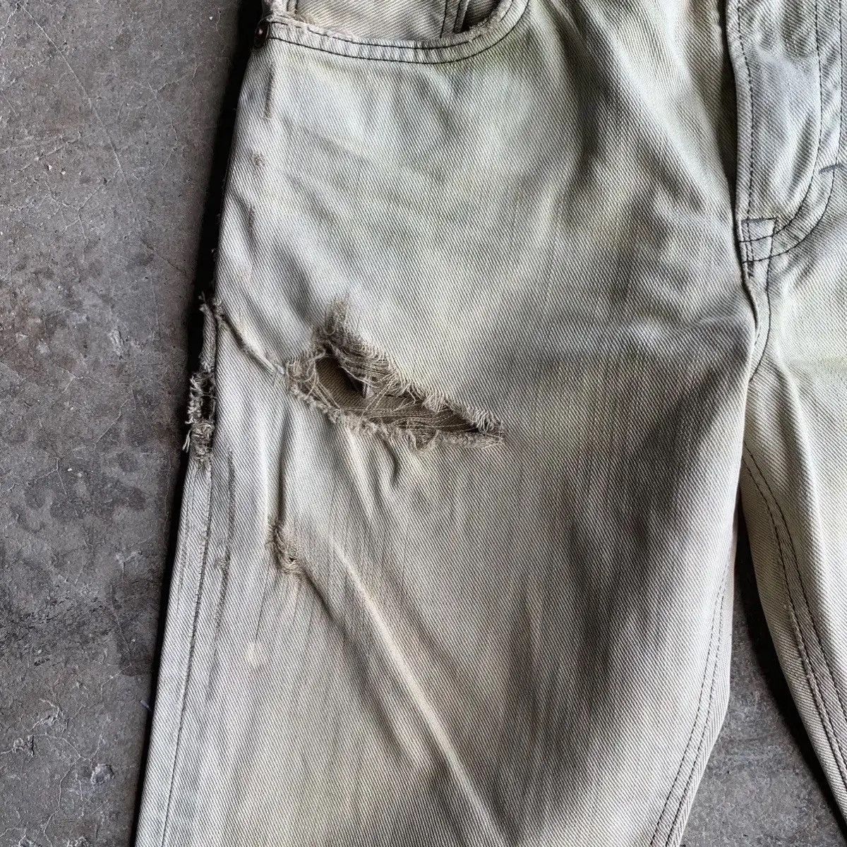 Kapital 💥 DESTROYED! Edwin 503 x Blue Trip Jeans Rugged Faded Pants Size US 29 - 8 Thumbnail