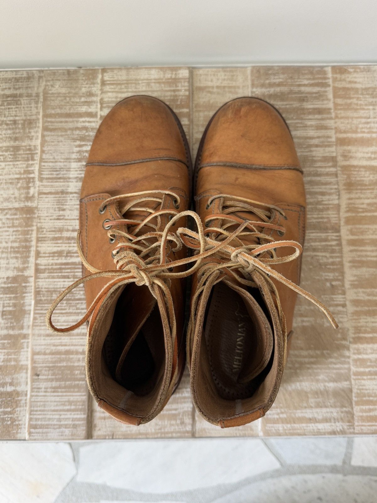 Other Lanona - Porter Boots - Honey Leather - 10.5 D Size US 10.5 / EU 43-44 - 3 Thumbnail
