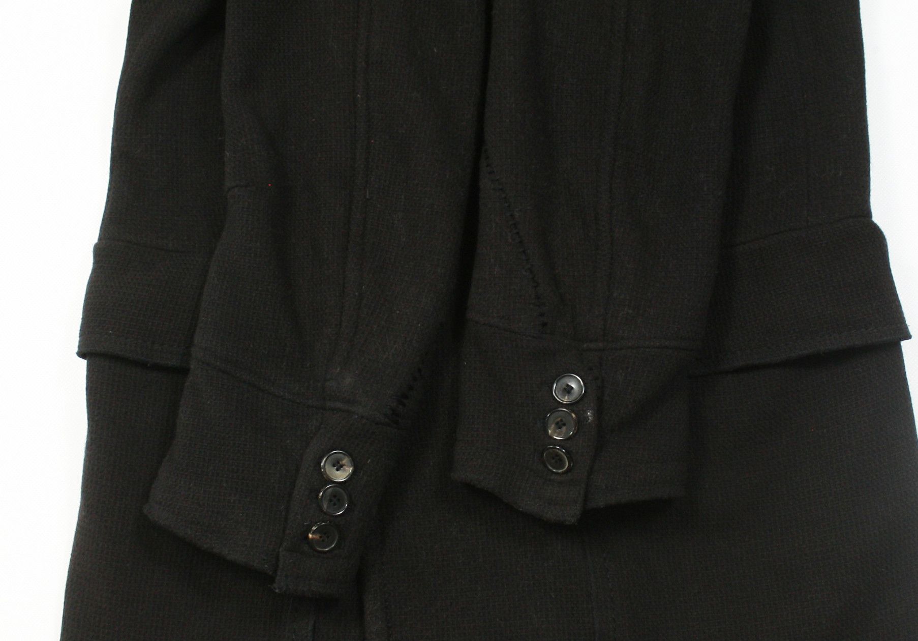 Marithe + Francois Girbaud 00S Wool Double Breasted Overcoat Vintage Size US L / EU 52-54 / 3 - 8 Thumbnail