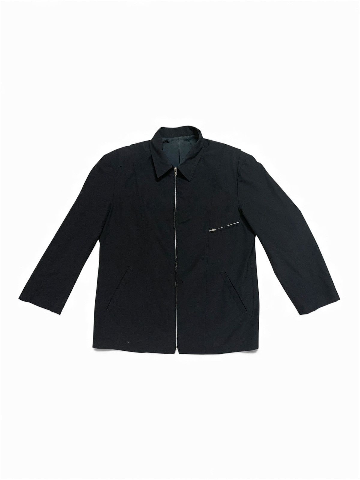 Yohji Yamamoto Y’s Light Wool Zip-Up Blauson Shirt Jacket Size US M / EU 48-50 / 2 - 1 Thumbnail