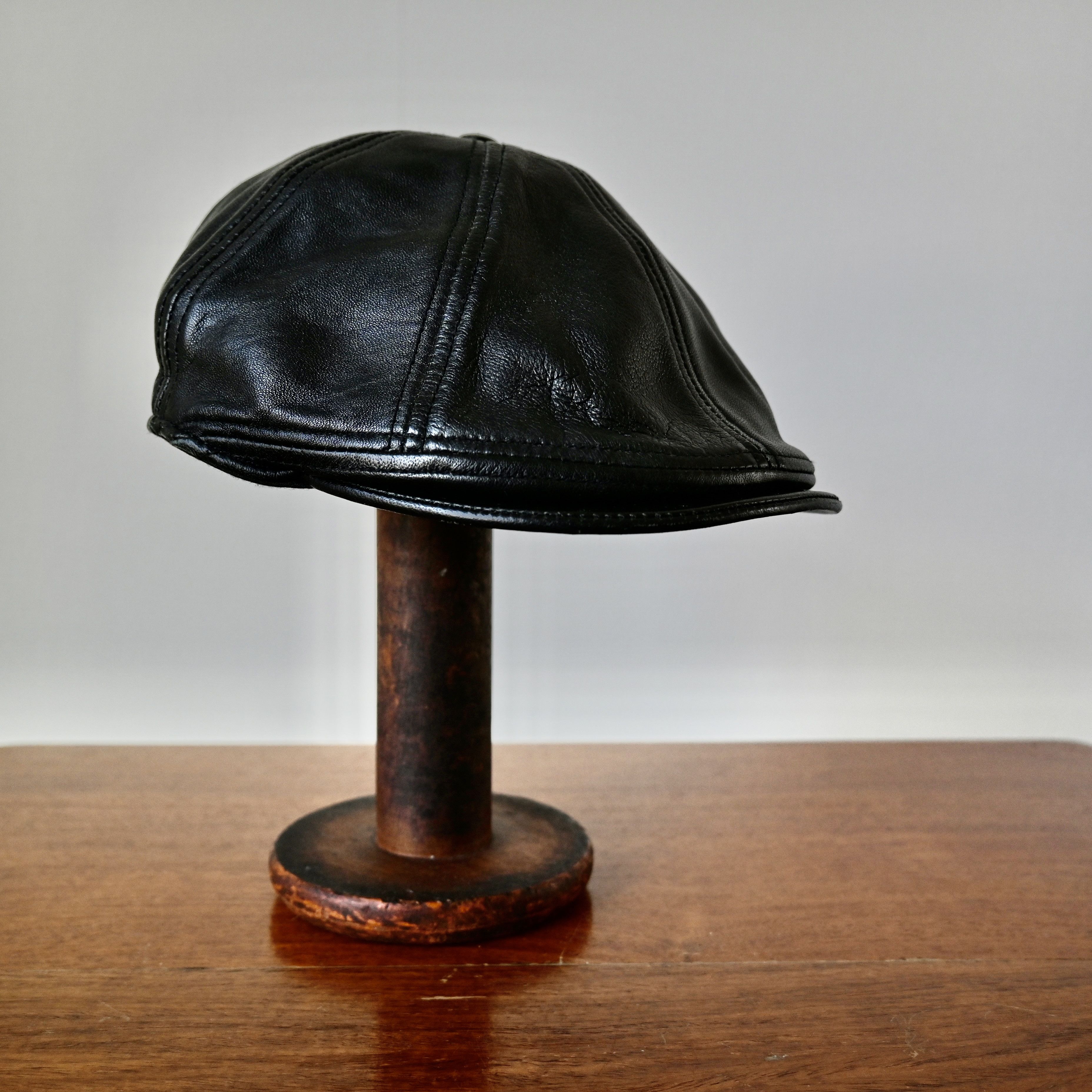 Schott Schott Bros genune lambskin leather hanting hat, made in USA Size ONE SIZE - 1 Thumbnail