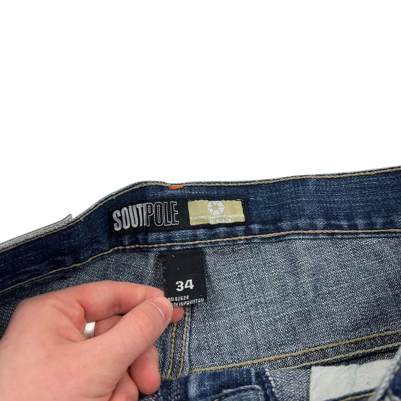 Southpole Vintage Southpole Embroidered Denim Shorts / Jorts Waist 34 Size US 34 / EU 50 - 8 Thumbnail