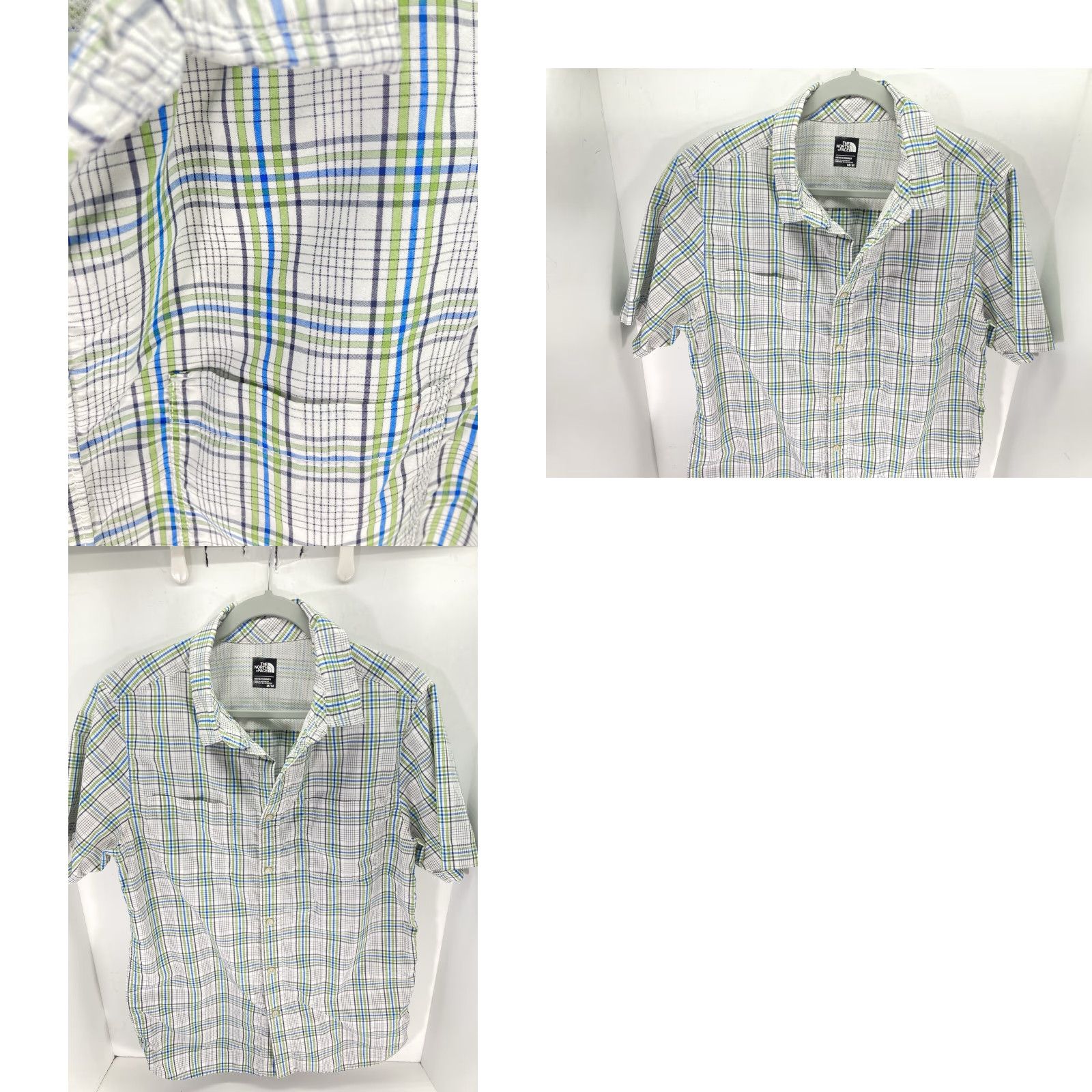 The North Face The North Face Camp Shirt Men M Green Check Button Short Sleeve Casual Regular Slim Fit Size US M / EU 48-50 / 2 - 9 Thumbnail