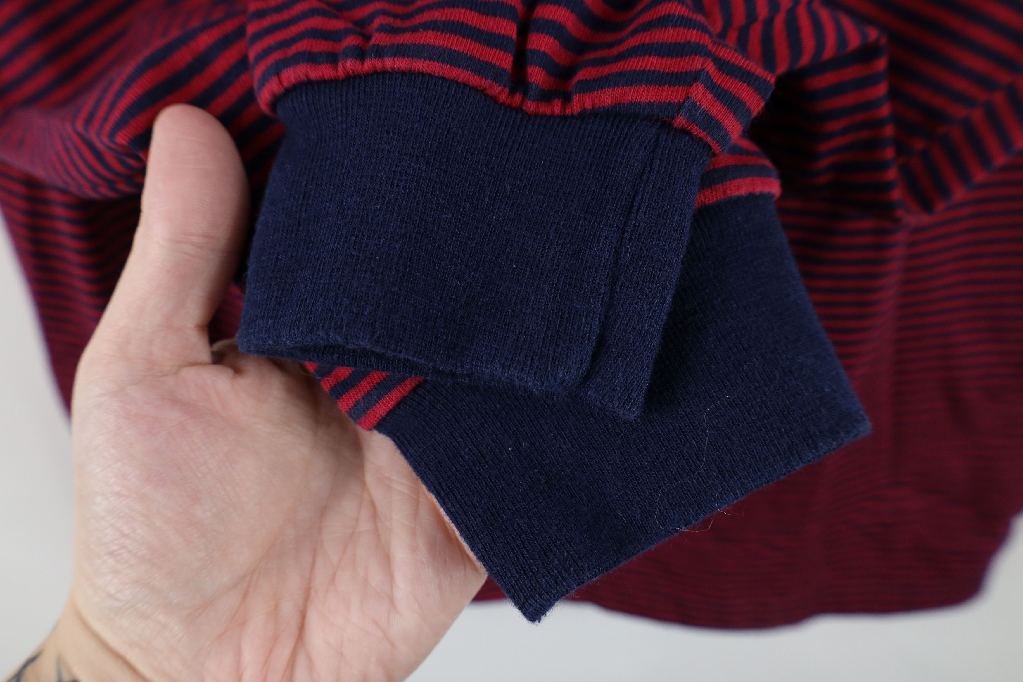 Vintage Vintage 90s Streetwear Striped Long Sleeve T-Shirt Red Blue Size US M / EU 48-50 / 2 - 4 Thumbnail