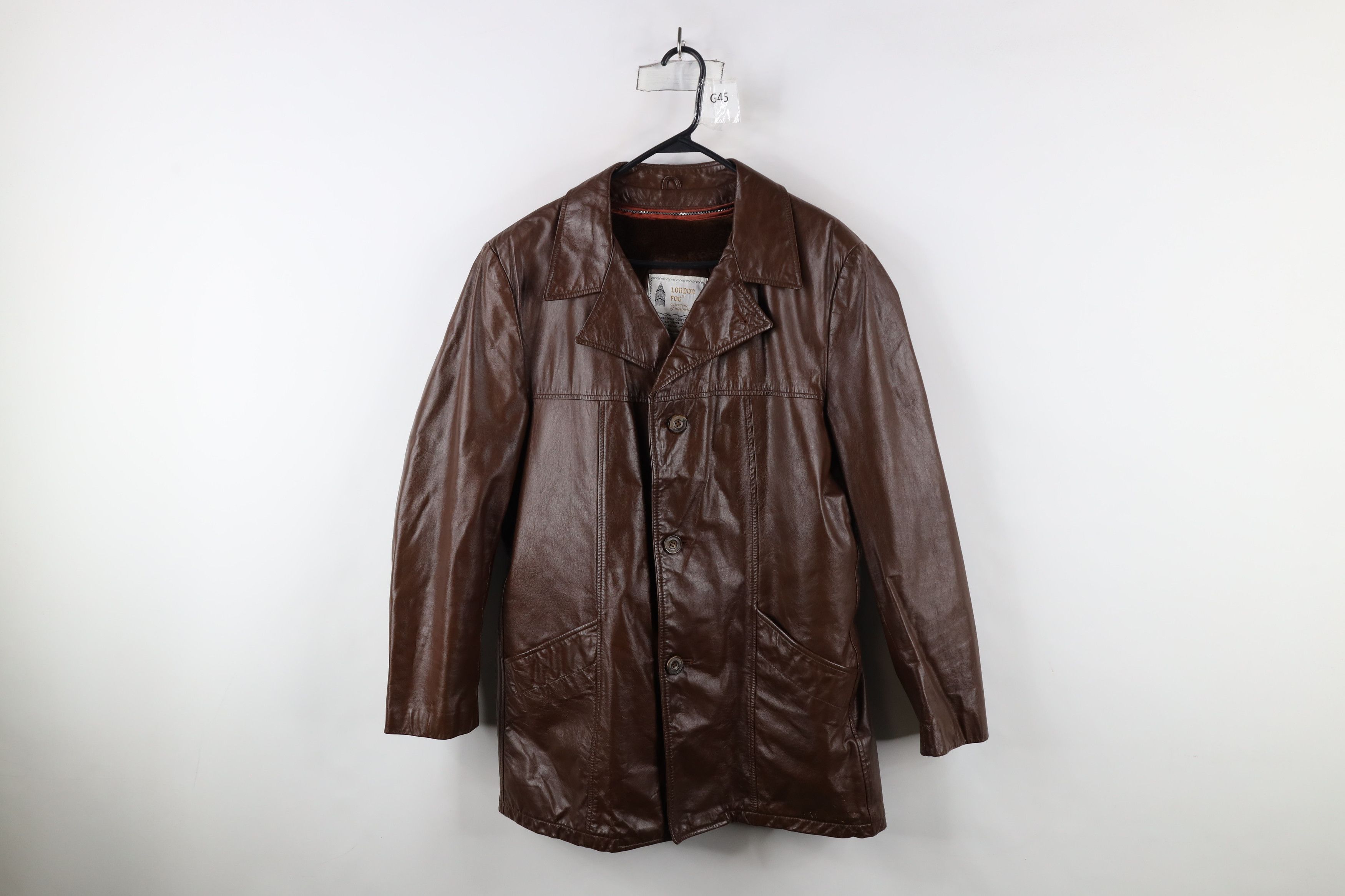 Vintage Vintage 70s Streetwear Leather Rancher Jacket Coat Brown Size US L / EU 52-54 / 3 - 1 Thumbnail