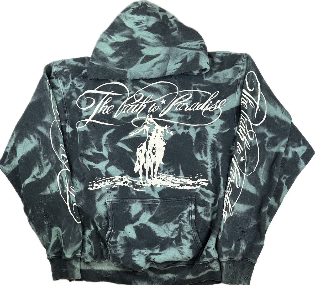 HELLSTAR Hellstar Green Marble Paradise Hoodie Size US XL / EU 56 / 4 - 1 Thumbnail